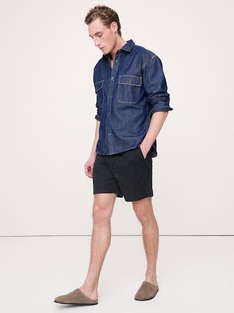 SHORT EN CHINO RODÉ, 18 CM