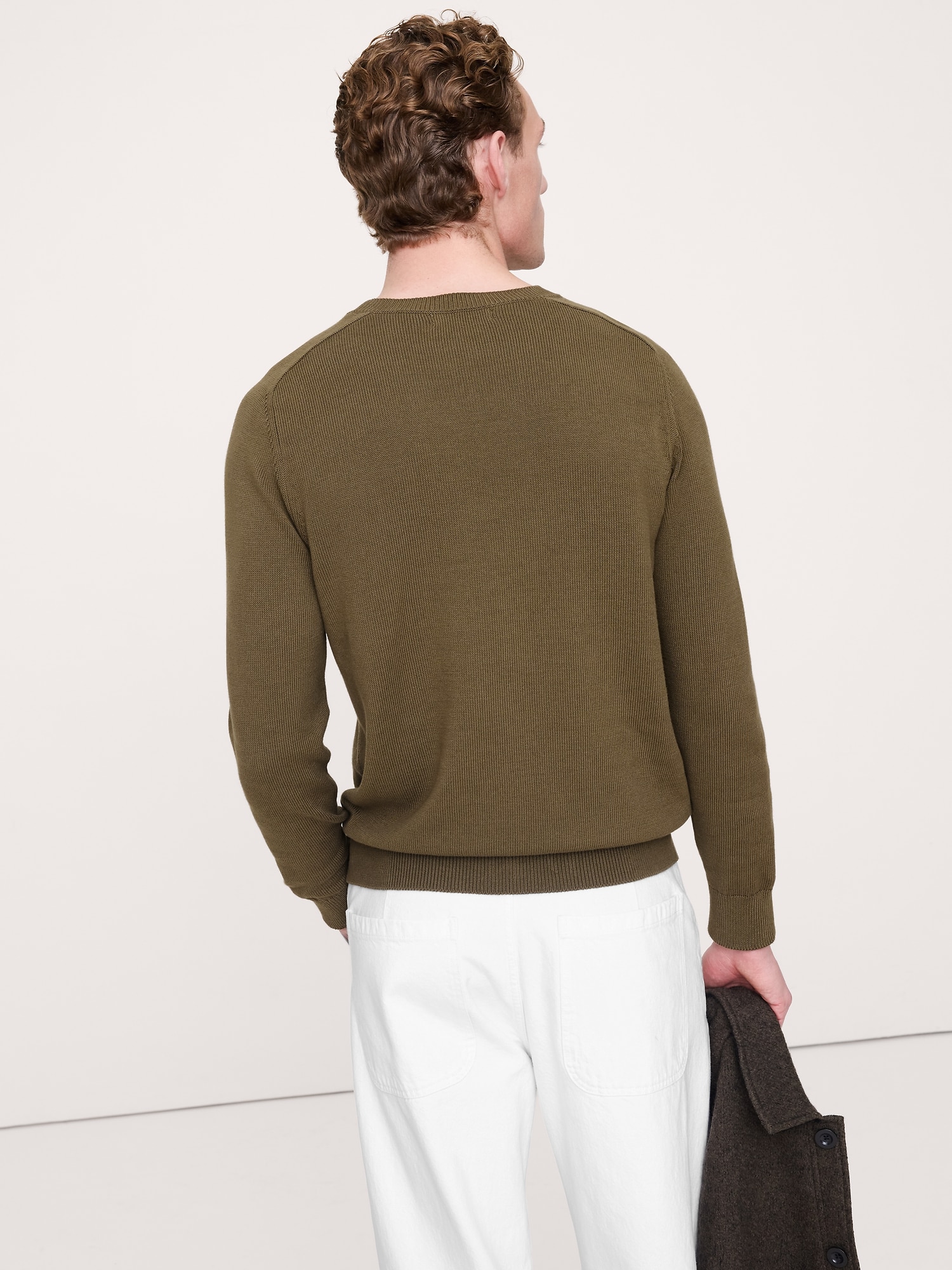 Image number 3 showing, Cotton Crew-Neck Sweater