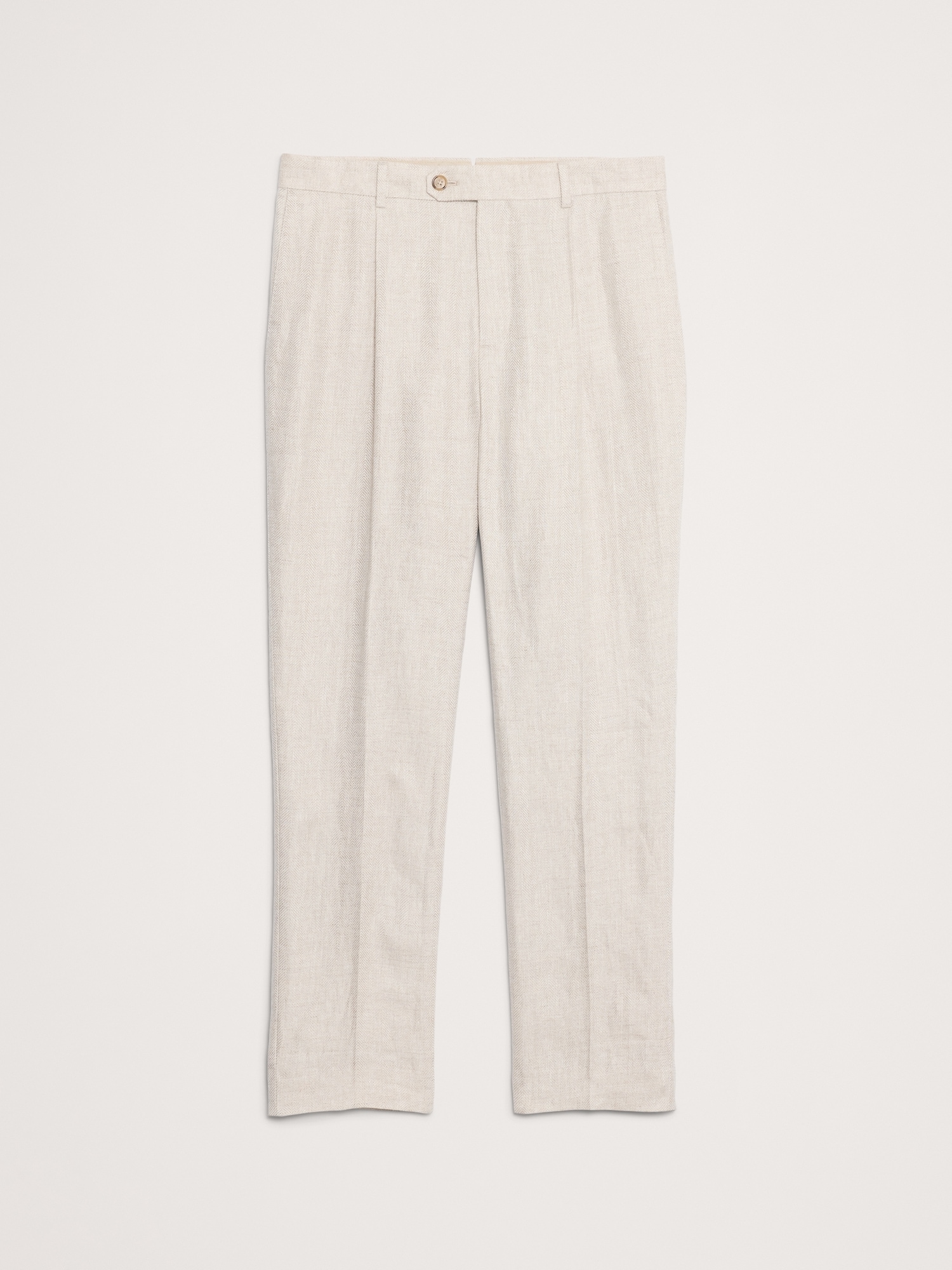 Image number 5 showing, Slim Herringbone Linen Suit Pant