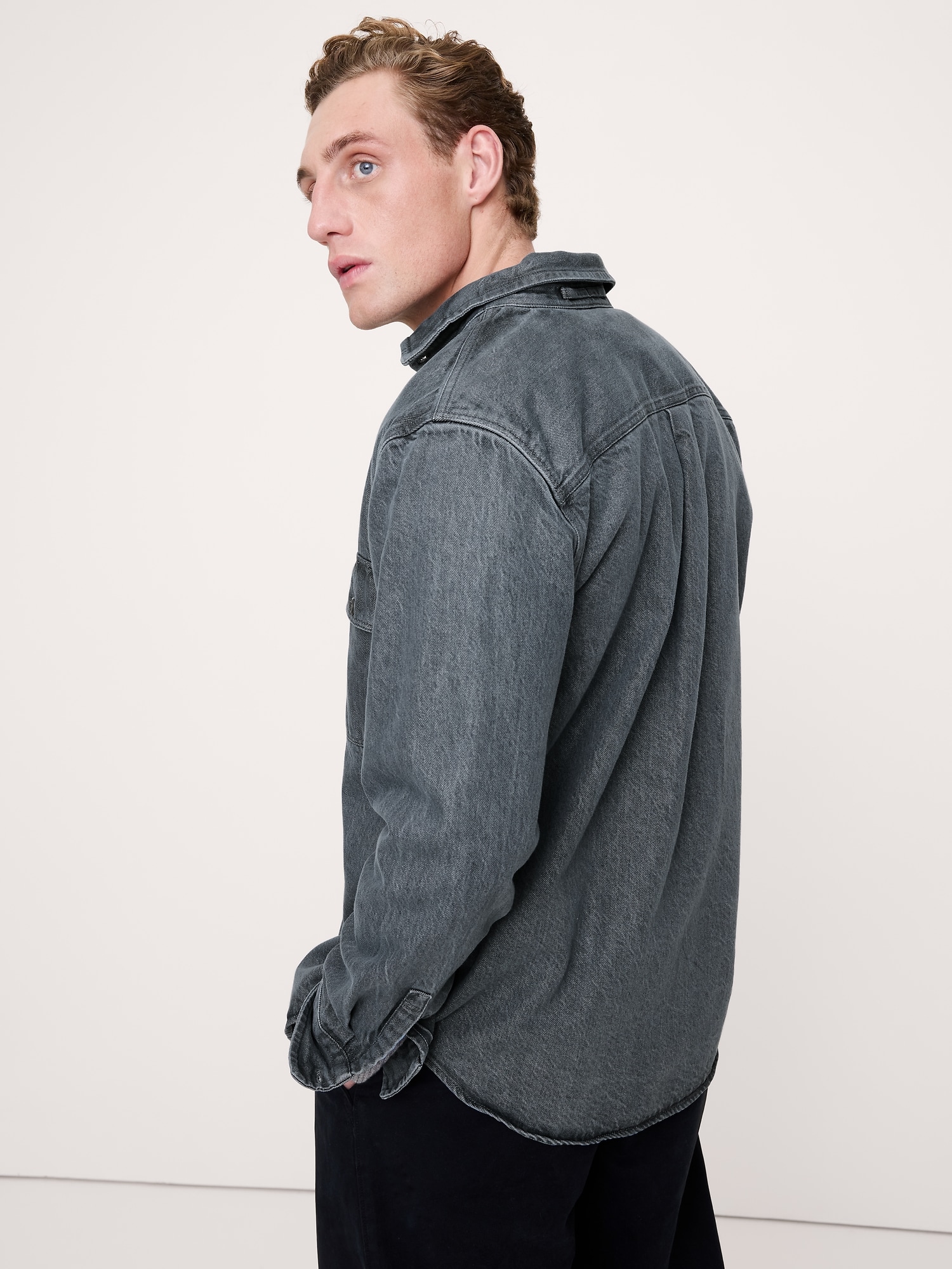 Image number 7 showing, Denim Shirt Jacket