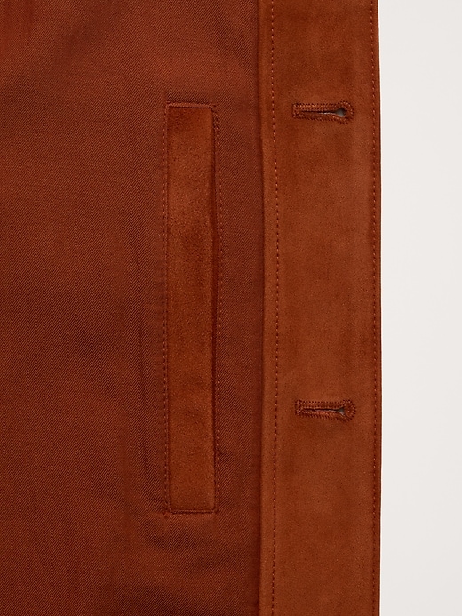 Suede Trucker Jacket | Banana Republic