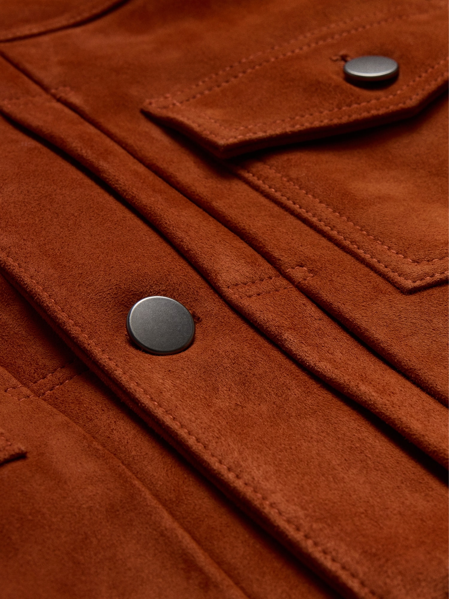 Image number 7 showing, Suede Trucker Jacket