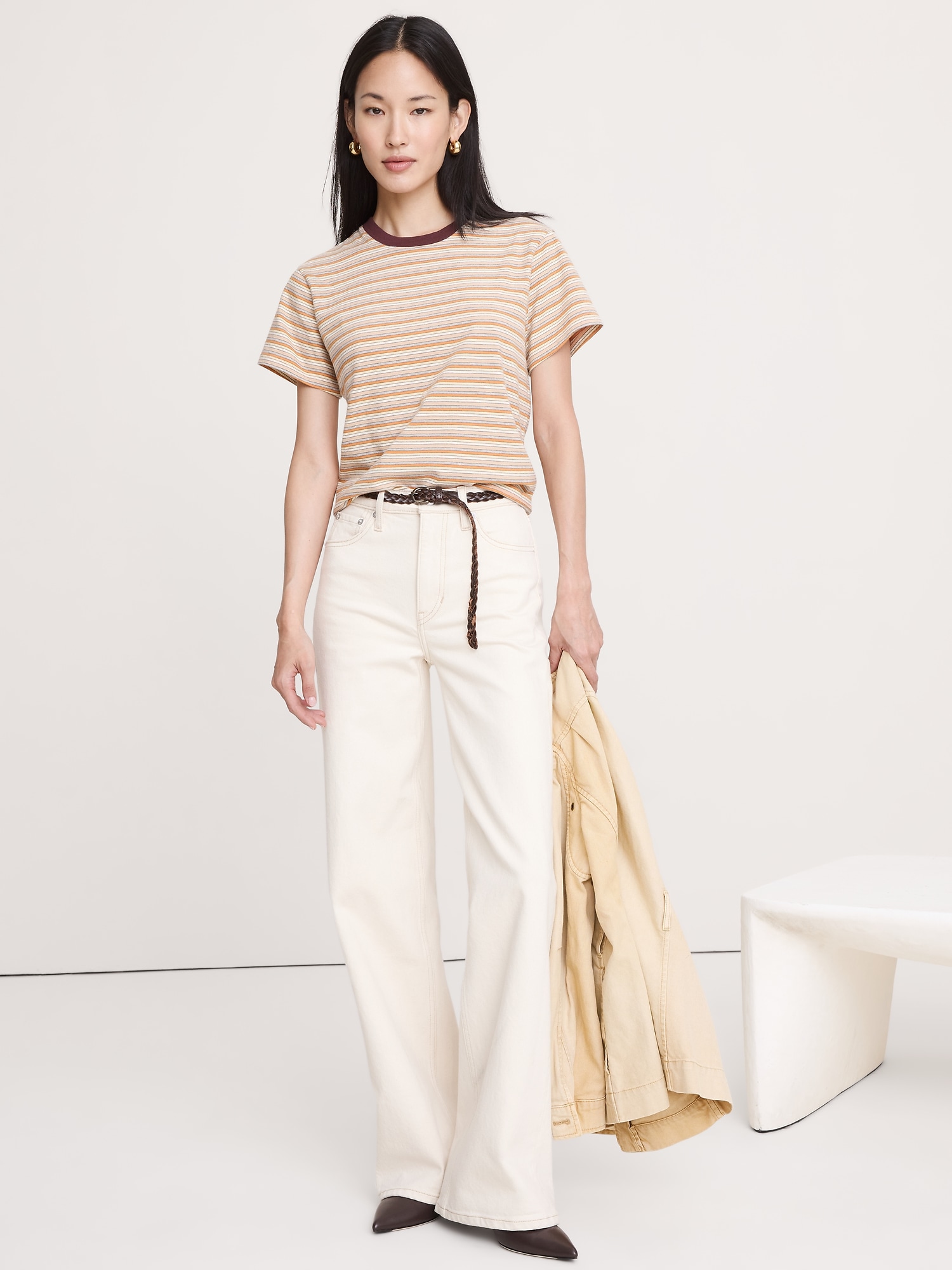 Vintage Cotton Crew-Neck T-Shirt