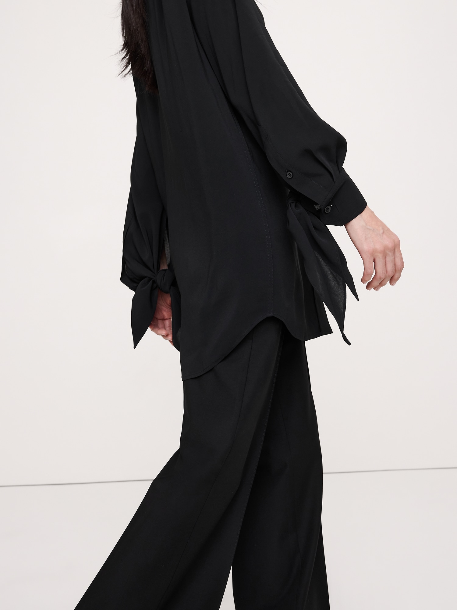 Image number 6 showing, Georgette Tie-Cuff Shirt