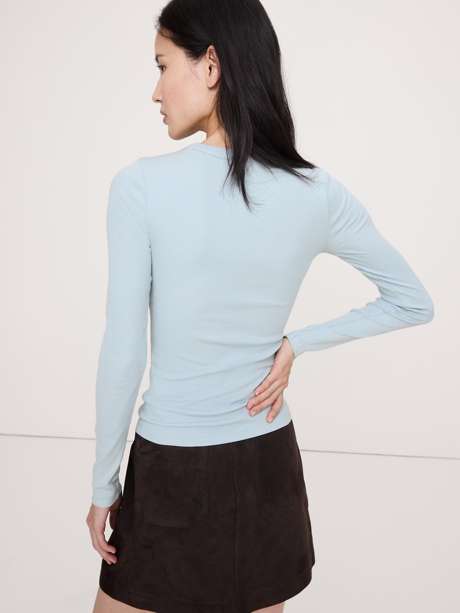 Image number 2 showing, Ribbed Crew-Neck T-Shirt