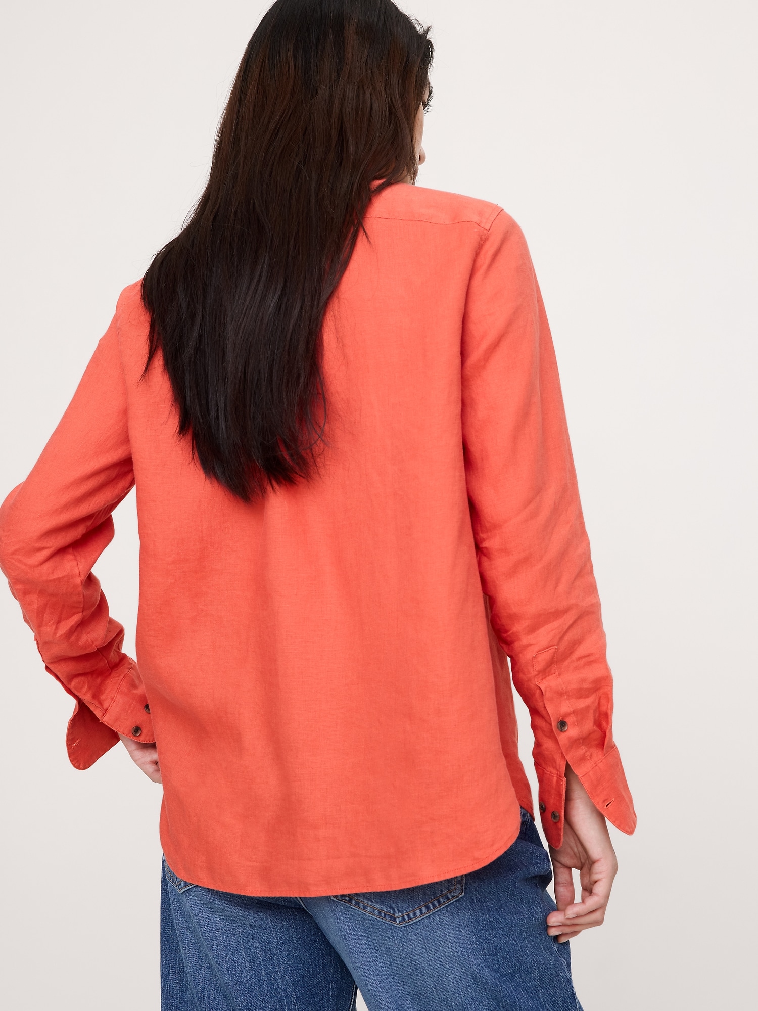 L'image numéro 3 présente Chemisier de tous les jours en lin