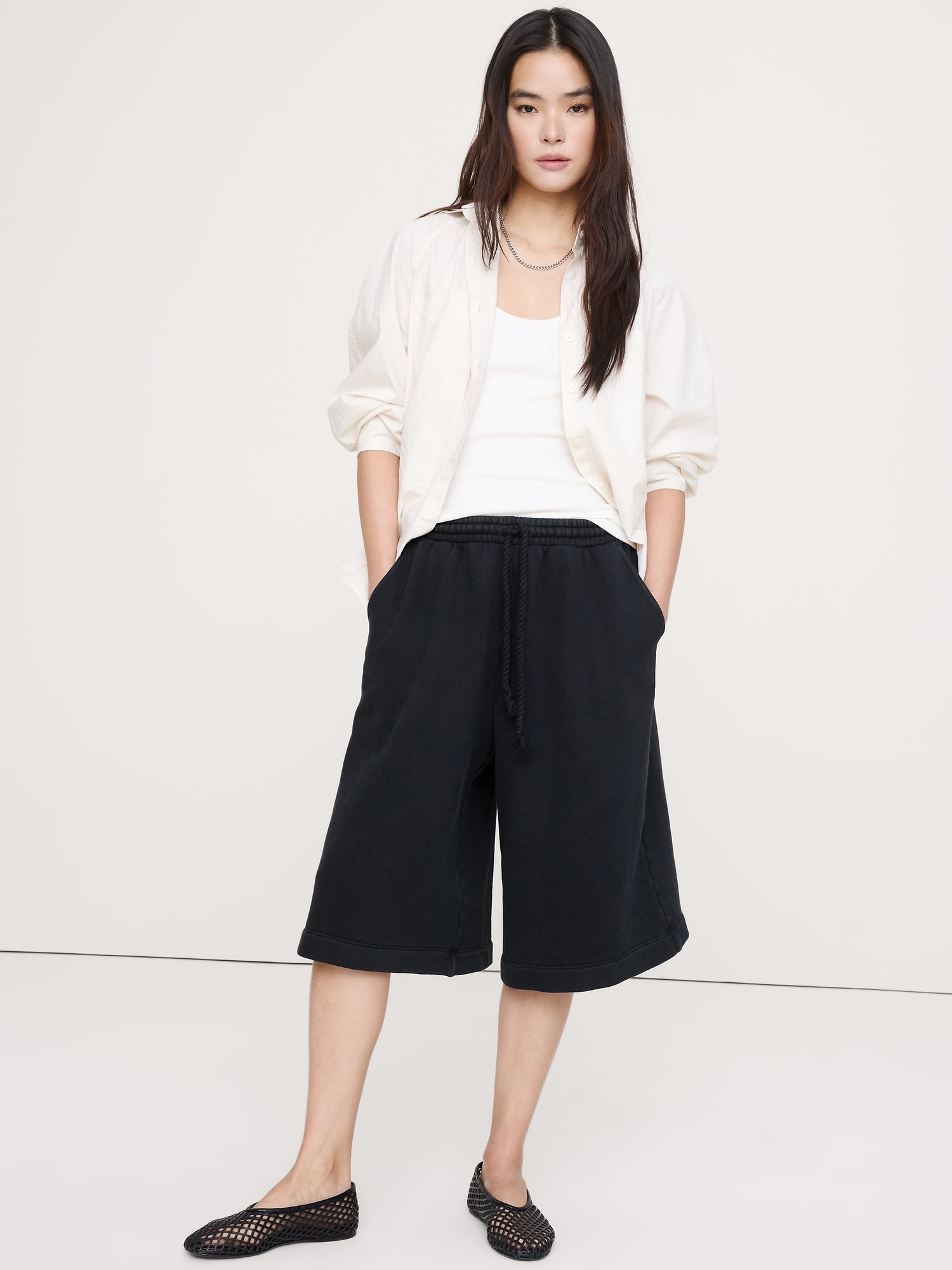 French Terry Bermuda Short