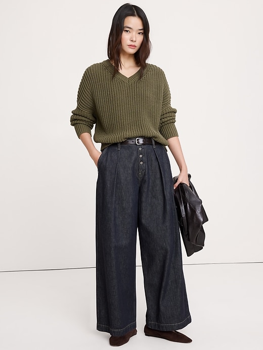 BANANA REPUBLIC ブラック イタリアンヤーン ゴールドビーズニット BANANA REPUBLIC（バナナリパブリック） ニット セーター BANANA