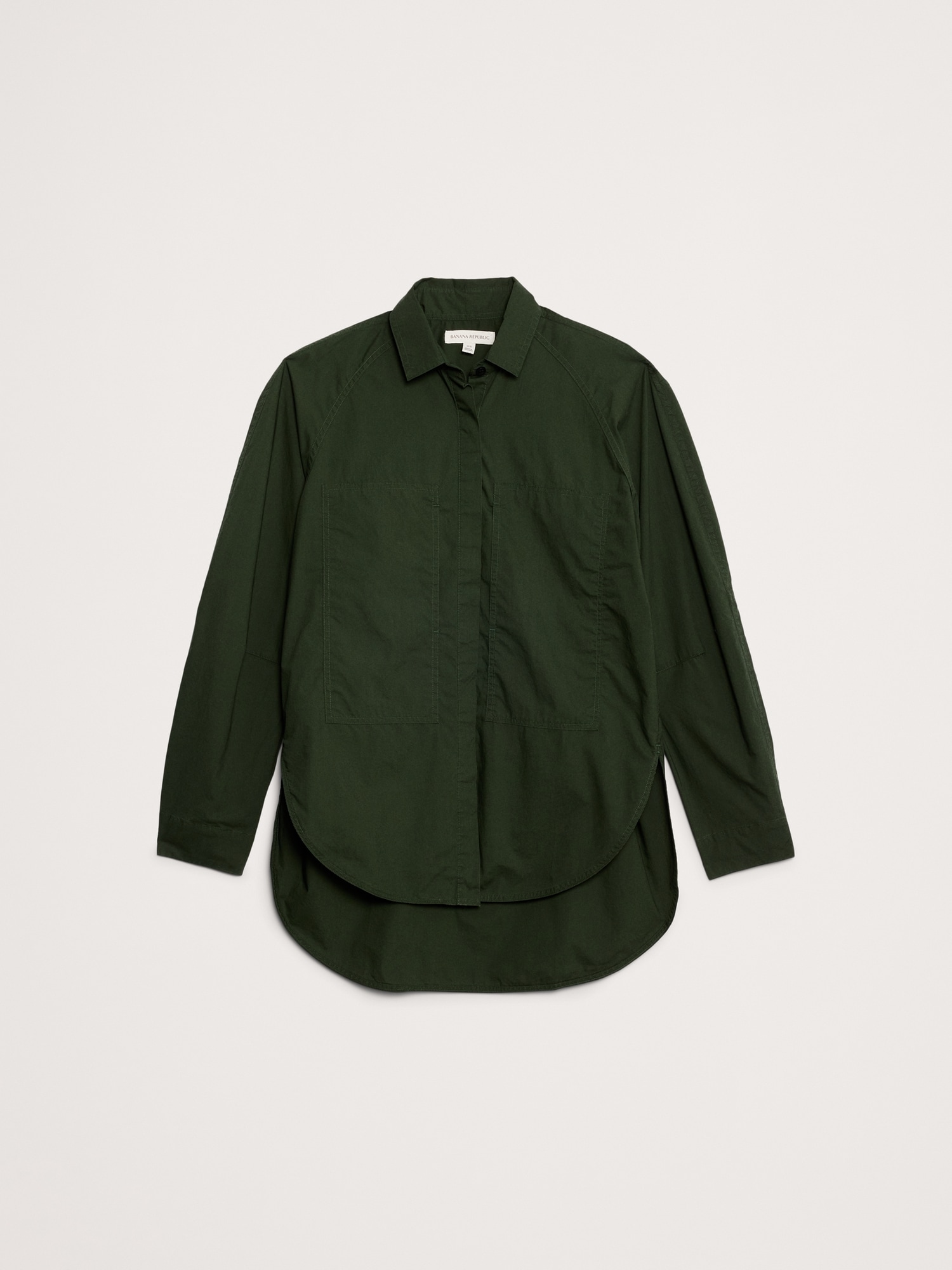 Image number 4 showing, Oversized Cotton Poplin Utility Pocket Shirt