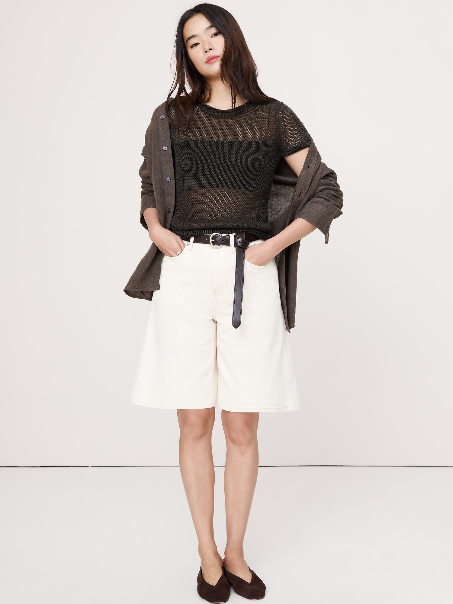 Image number 7 showing, Heirloom Linen Sweater Tee