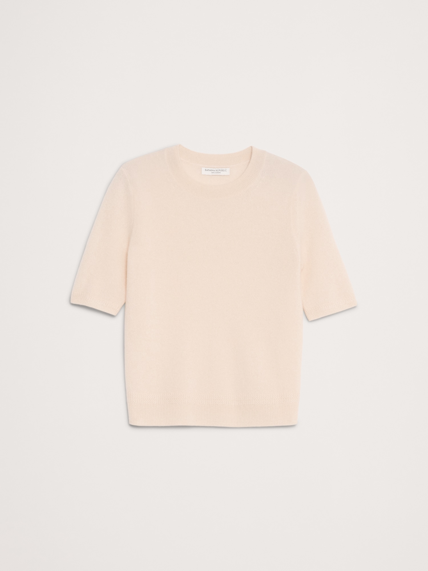 L'image numéro 5 présente Chandail à manches courtes en cachemire léger