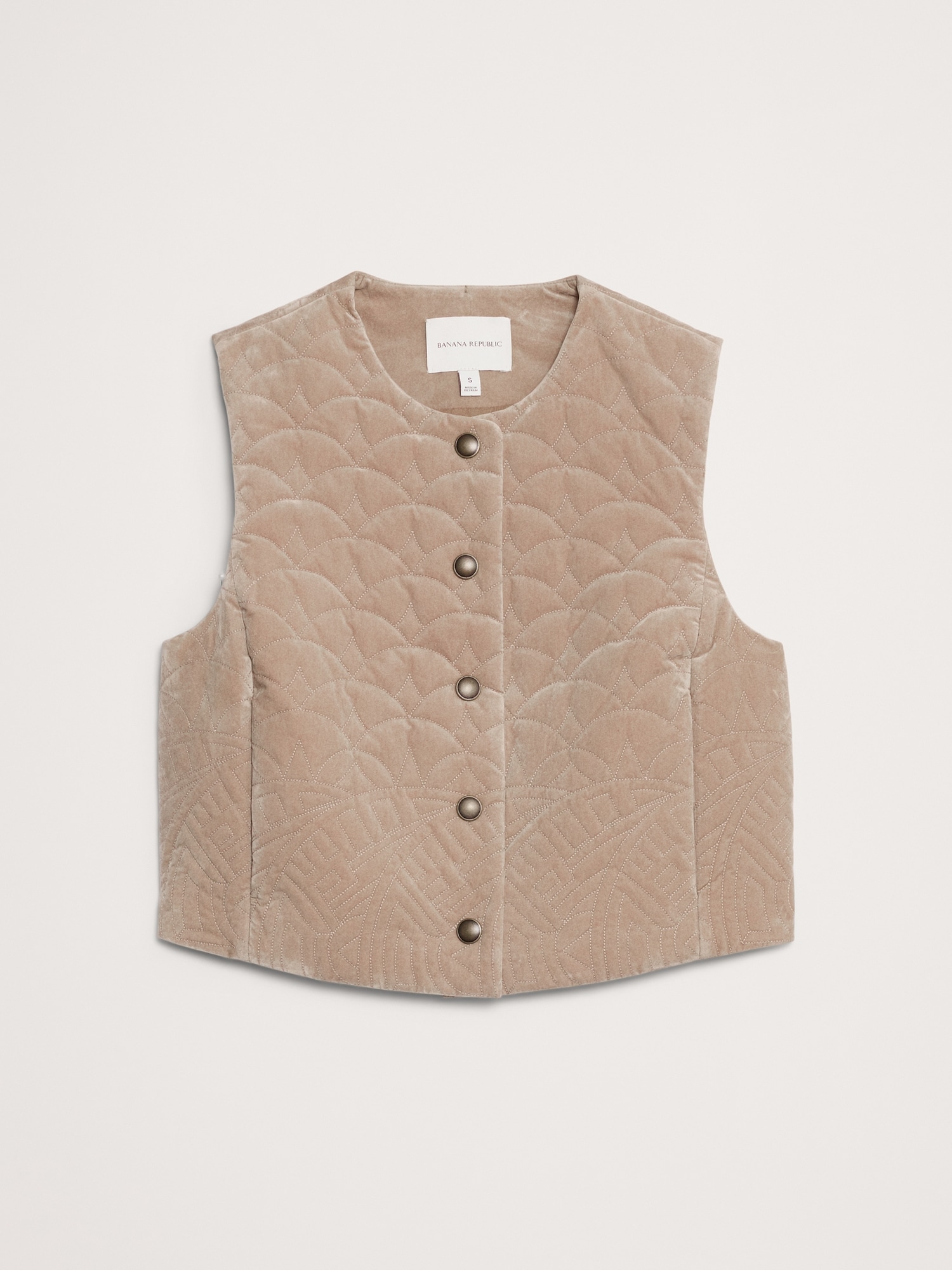 Image number 5 showing, Quilted Velvet Vest