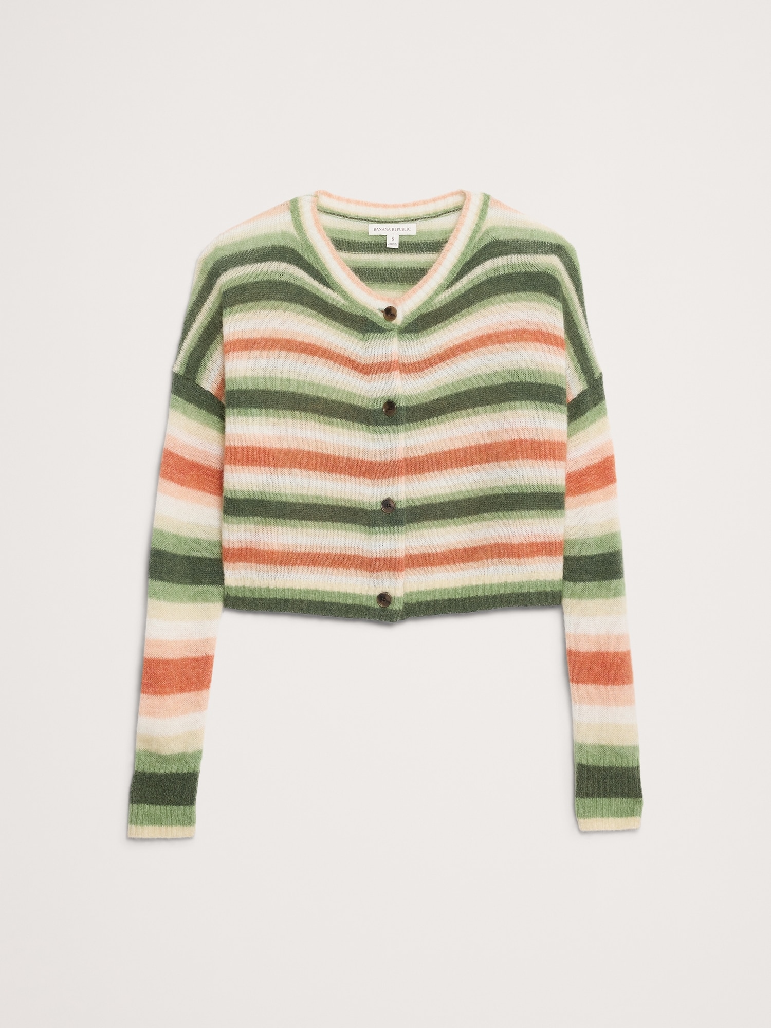 L'image numéro 5 présente Cardigan court en mélange d’alpaga italien