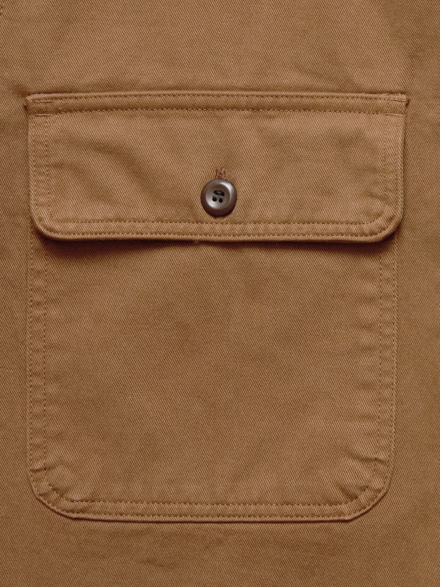 L'image numéro 7 présente Veste-chemise en sergé de coton