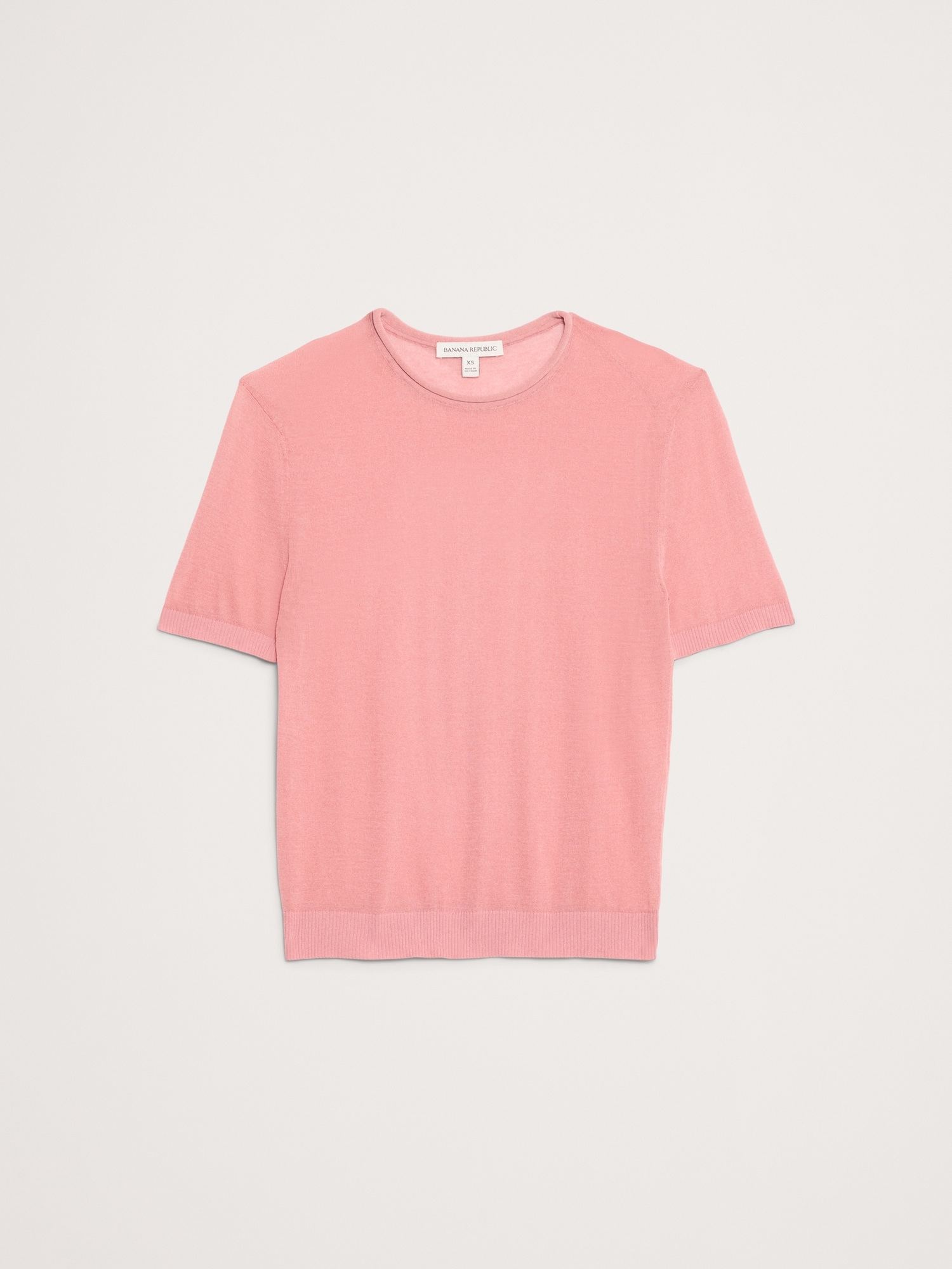 Image number 4 showing, Sheer Ultra-Fine Cotton Sweater Tee