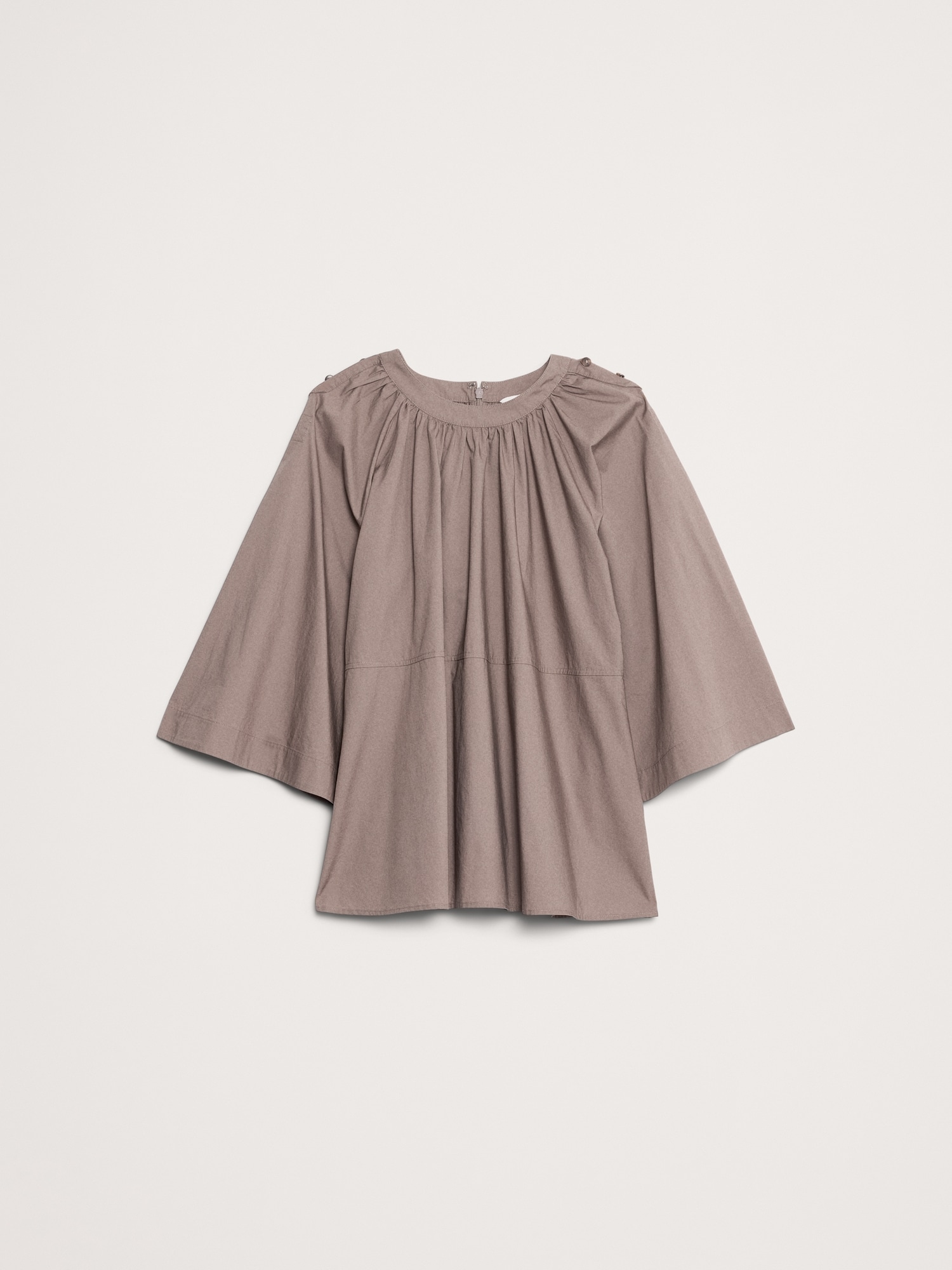 L'image numéro 7 présente Haut trapèze convertible en popeline de coton