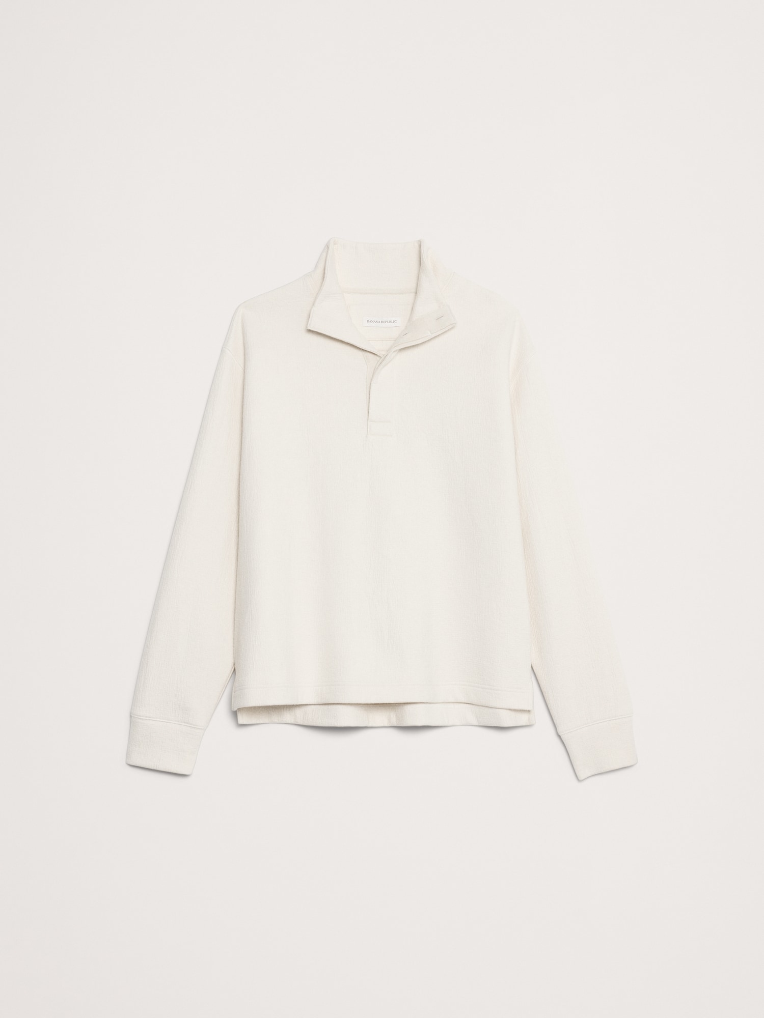 Image number 4 showing, Crinkle Cotton-Wool Mock-Neck Sweatshirt