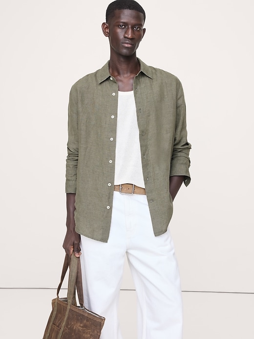 Slim-Fit Linen Shirt | Banana Republic