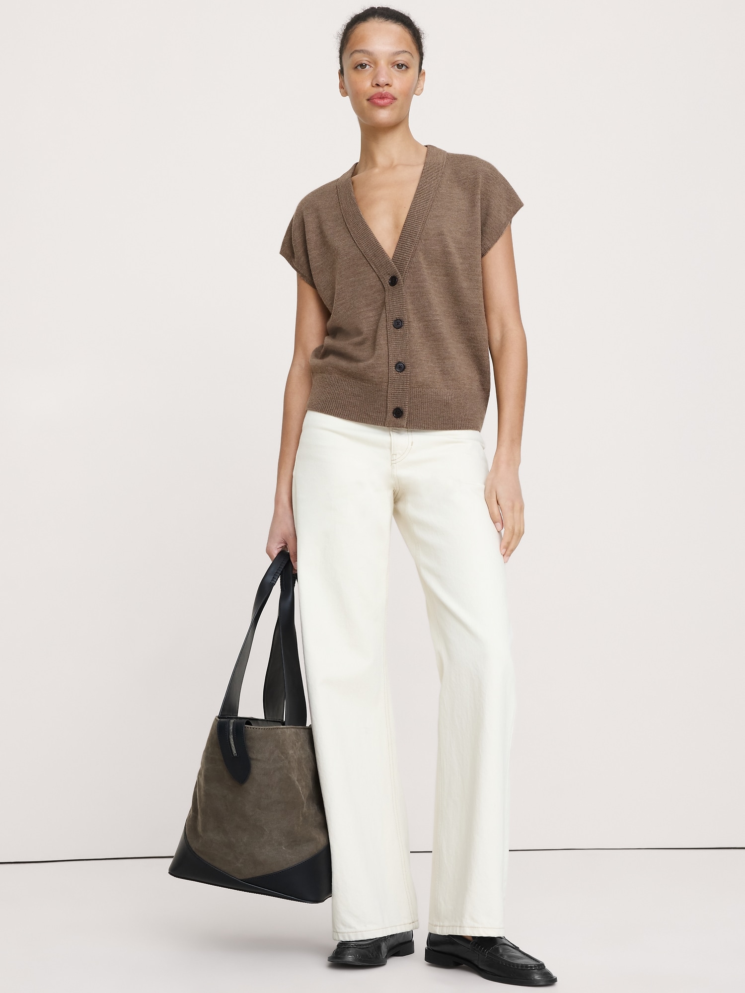 GILET EN TRICOT DE LAINE MÉRINOS