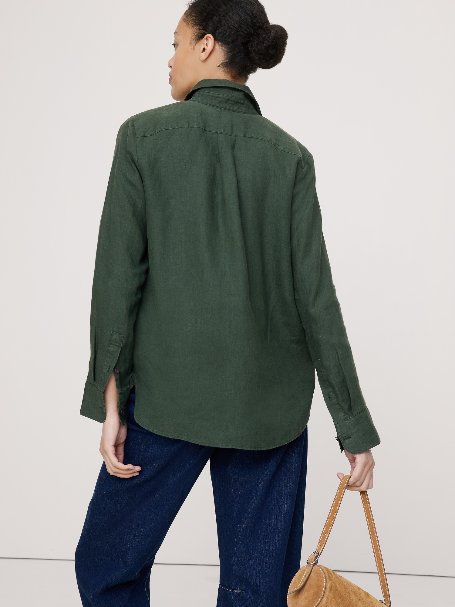 L'image numéro 3 présente Chemisier de tous les jours en lin