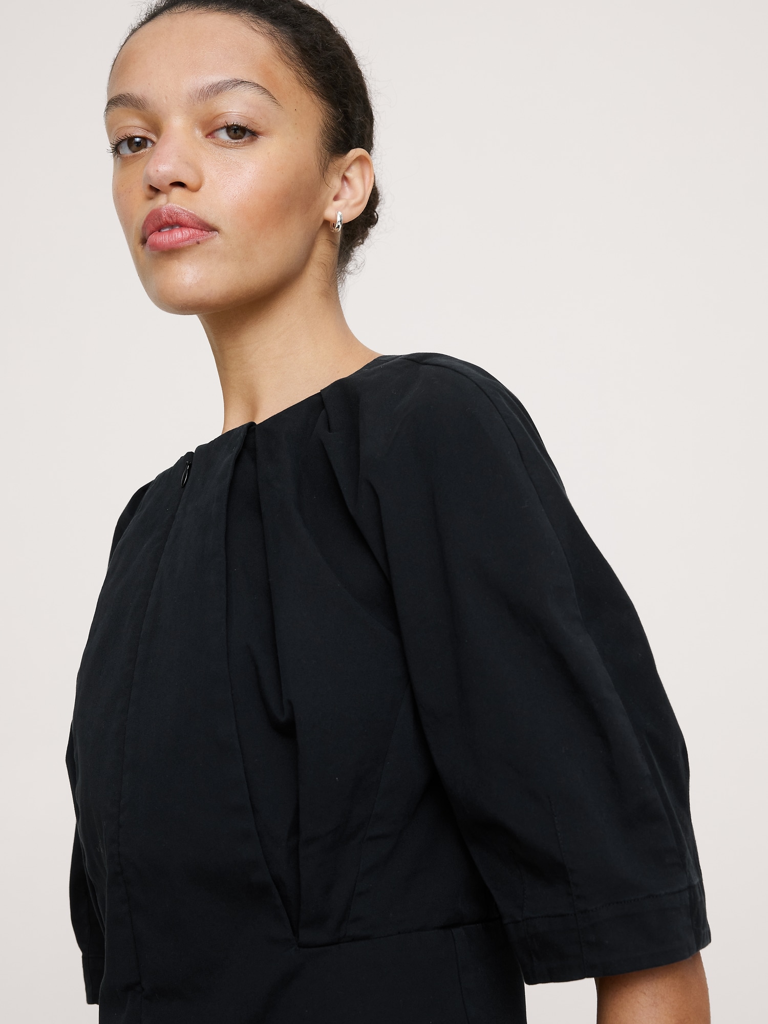 L'image numéro 6 présente Haut en coton doux encolure à glissière