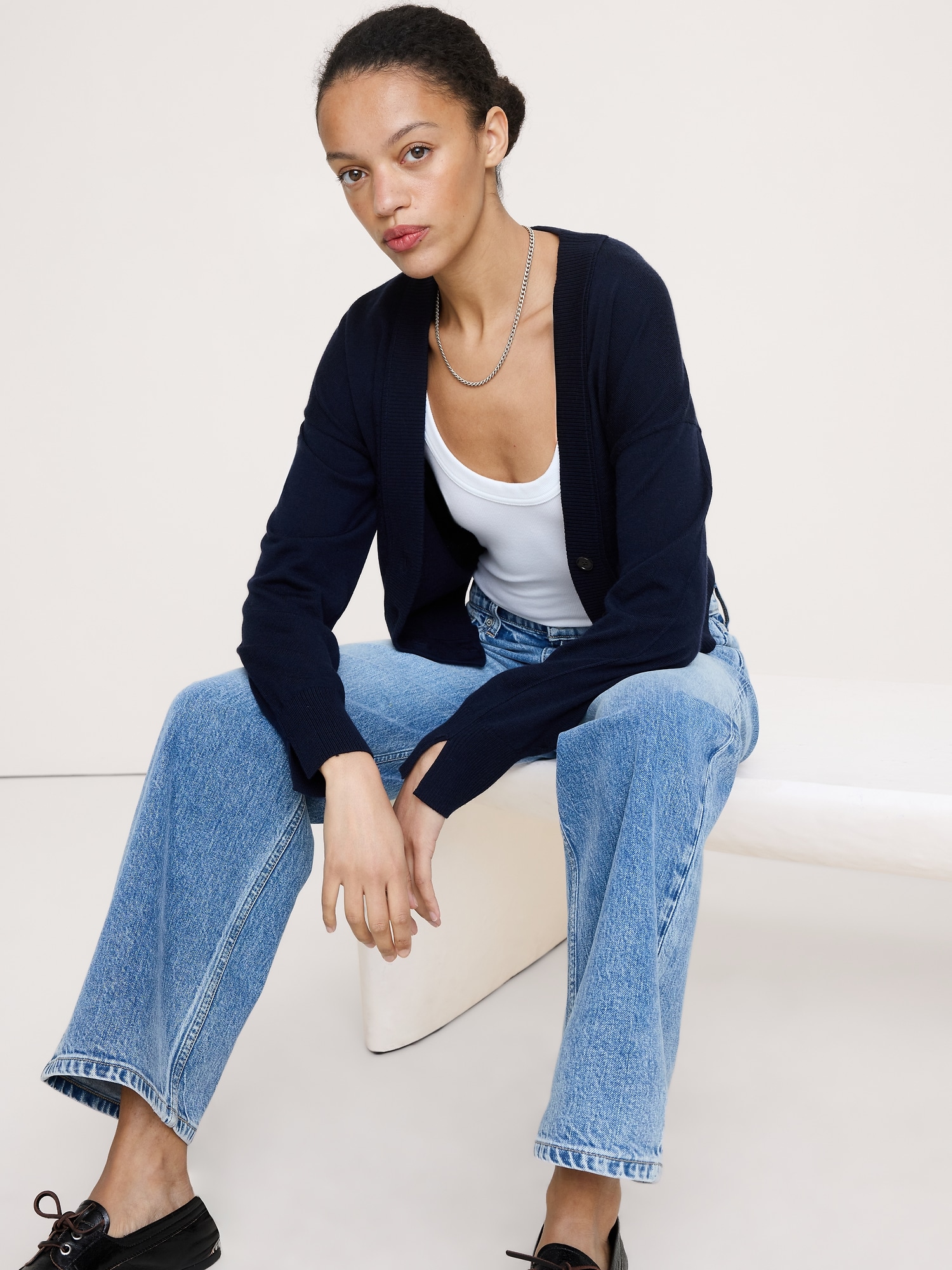 CARDIGAN EN LAINE MÉRINOS