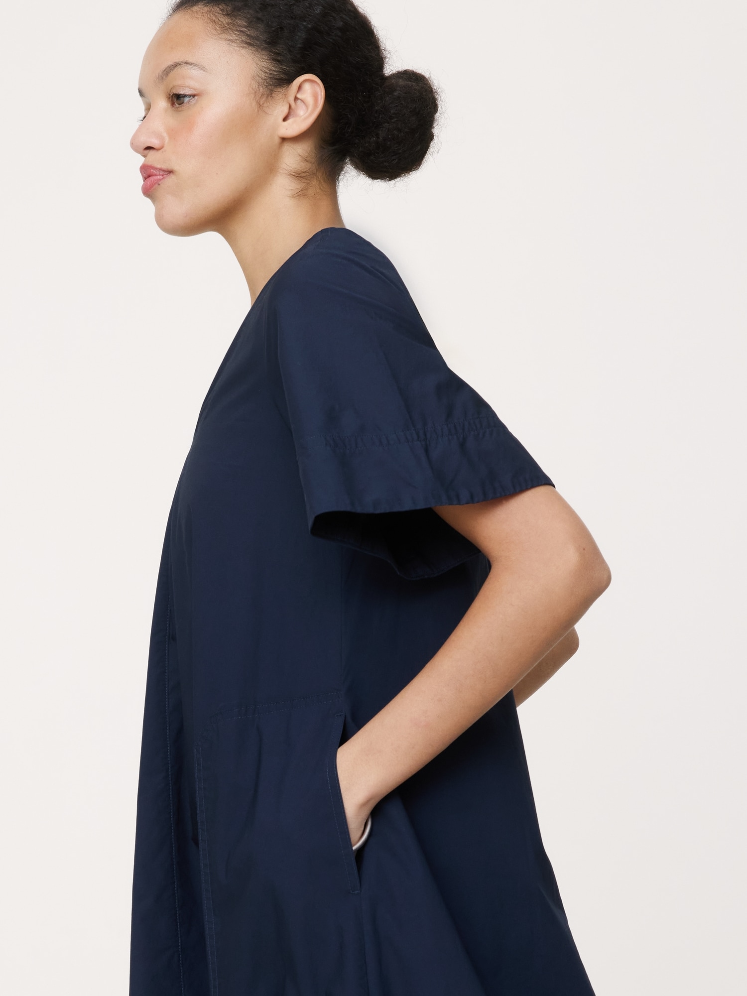 Image number 4 showing, Cotton Poplin Trapeze Maxi Dress