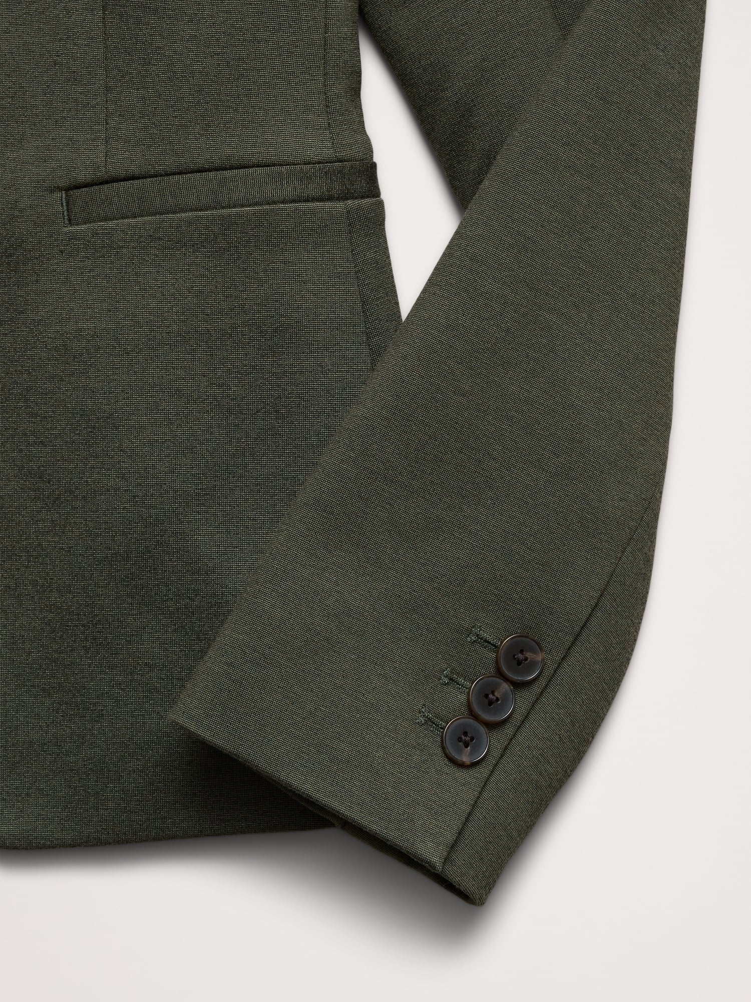 L'image numéro 7 présente Blazer tout-aller ajusté en tricot point de Rome