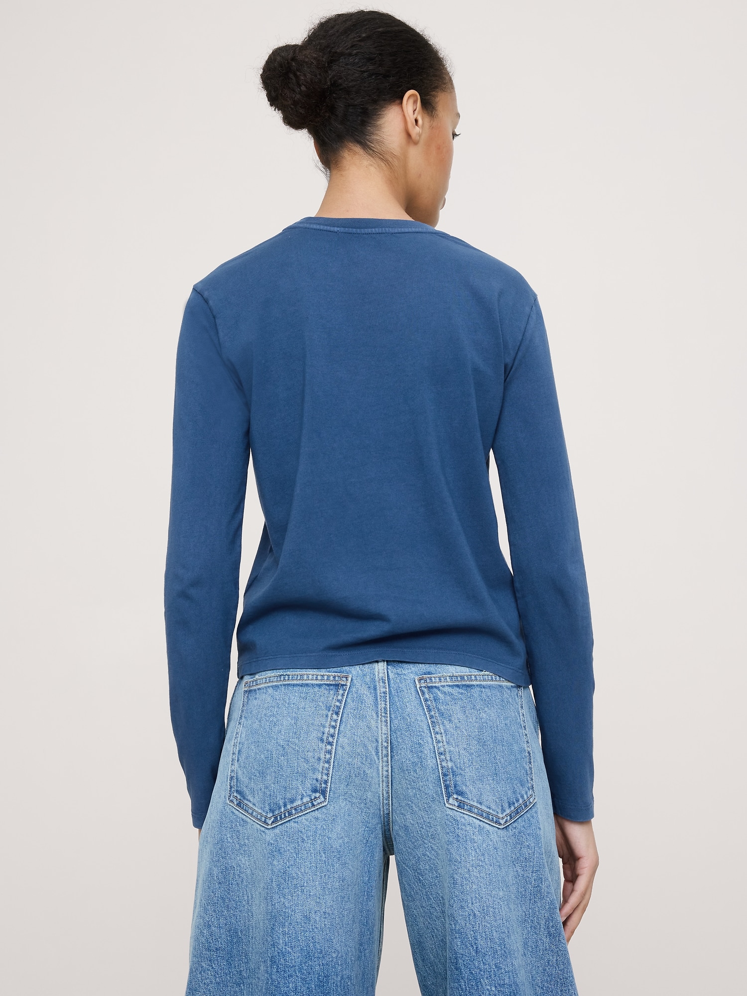 L'image numéro 2 présente T-shirt rétro à manches longues en coton