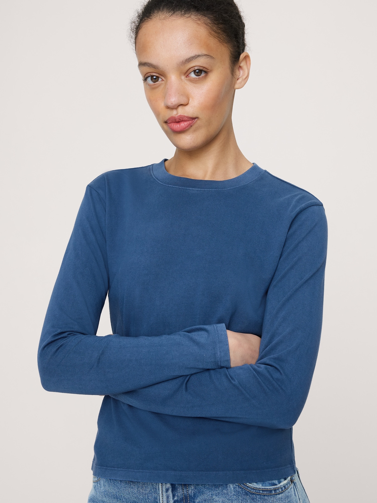 L'image numéro 3 présente T-shirt rétro à manches longues en coton