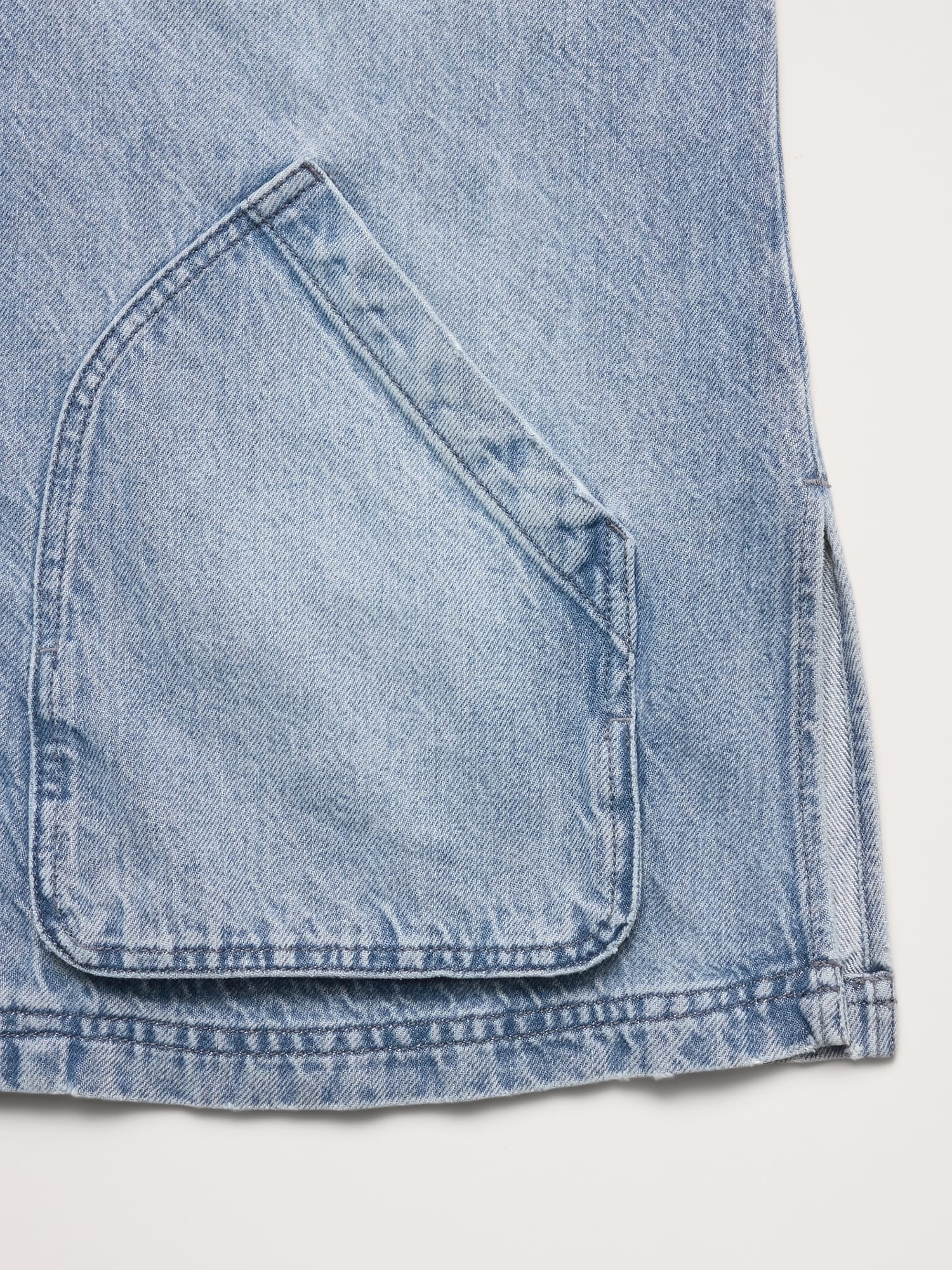 L'image numéro 6 présente Veste de travail en coton délavé