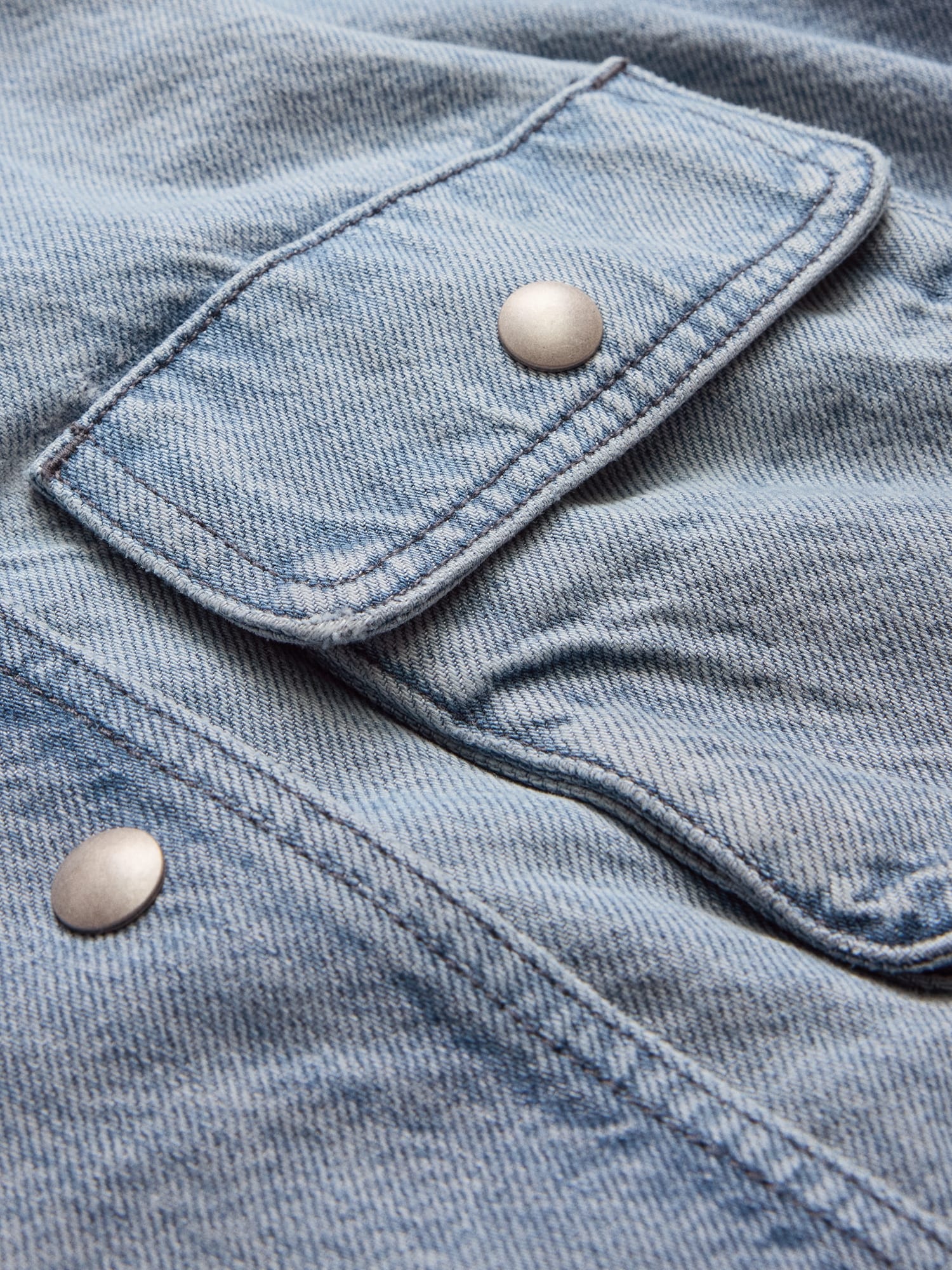 L'image numéro 7 présente Veste de travail en coton délavé