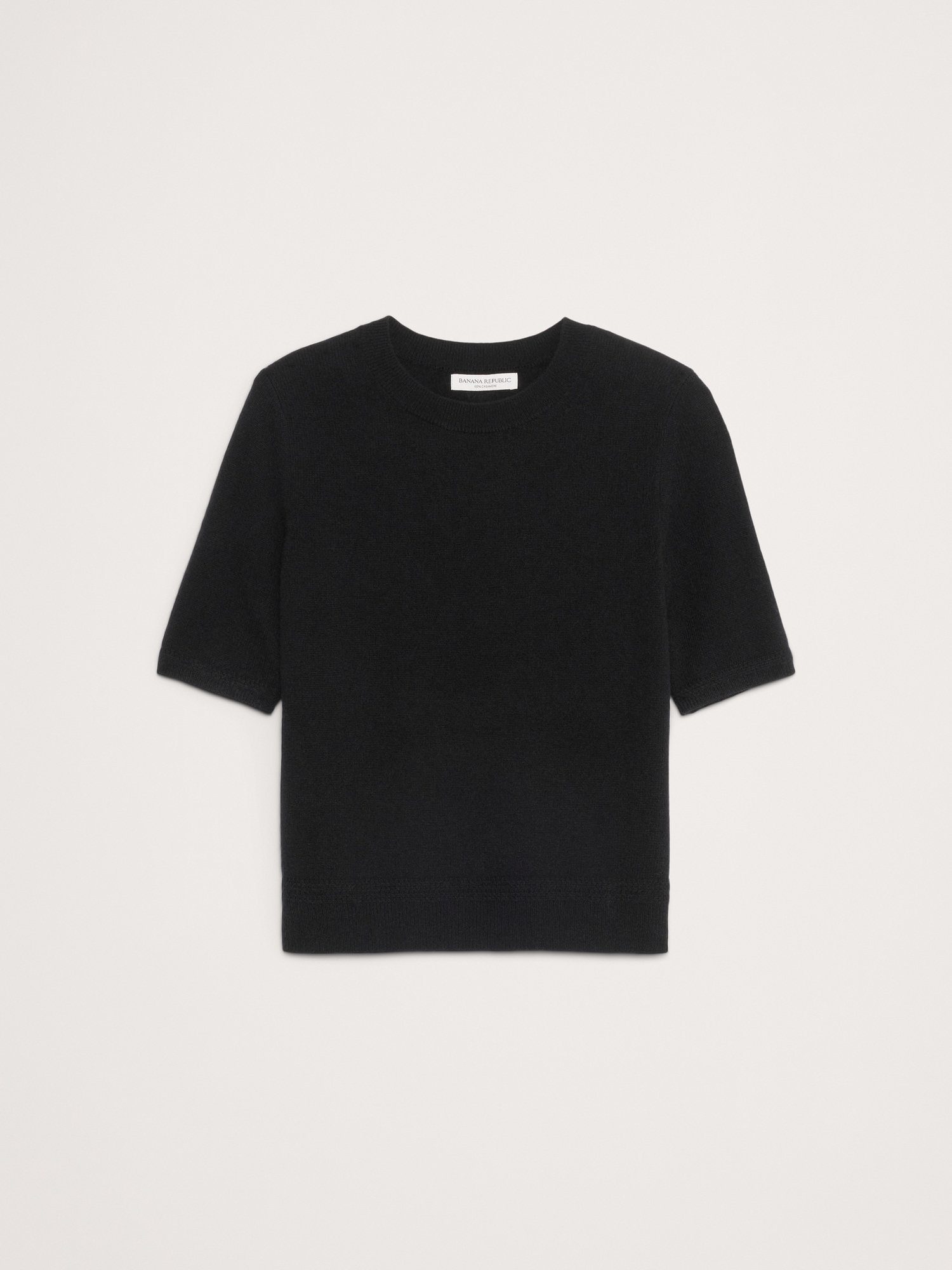 L'image numéro 2 présente Chandail à manches courtes en cachemire léger