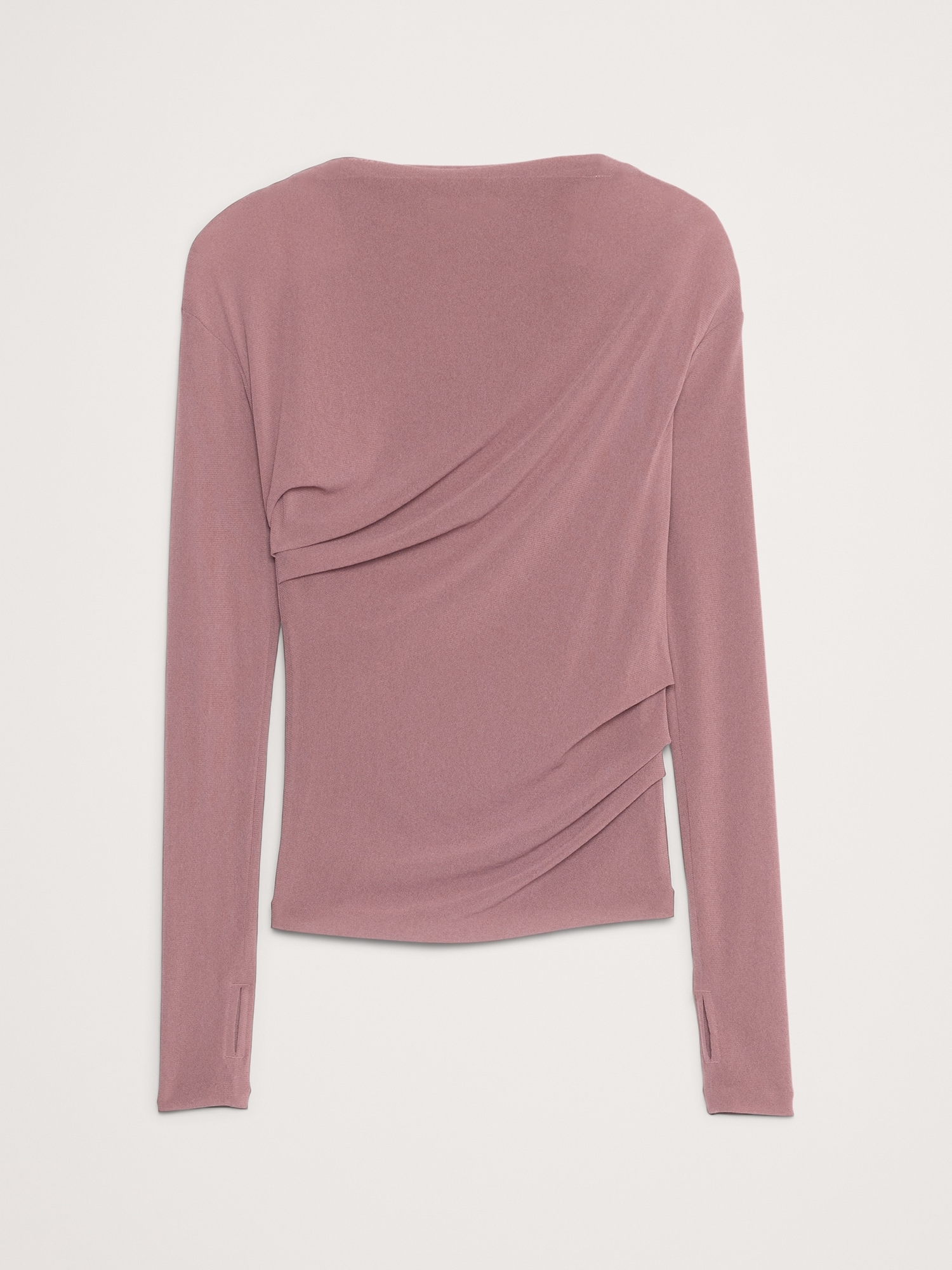 Image number 4 showing, Ruched Mesh Boatneck Top