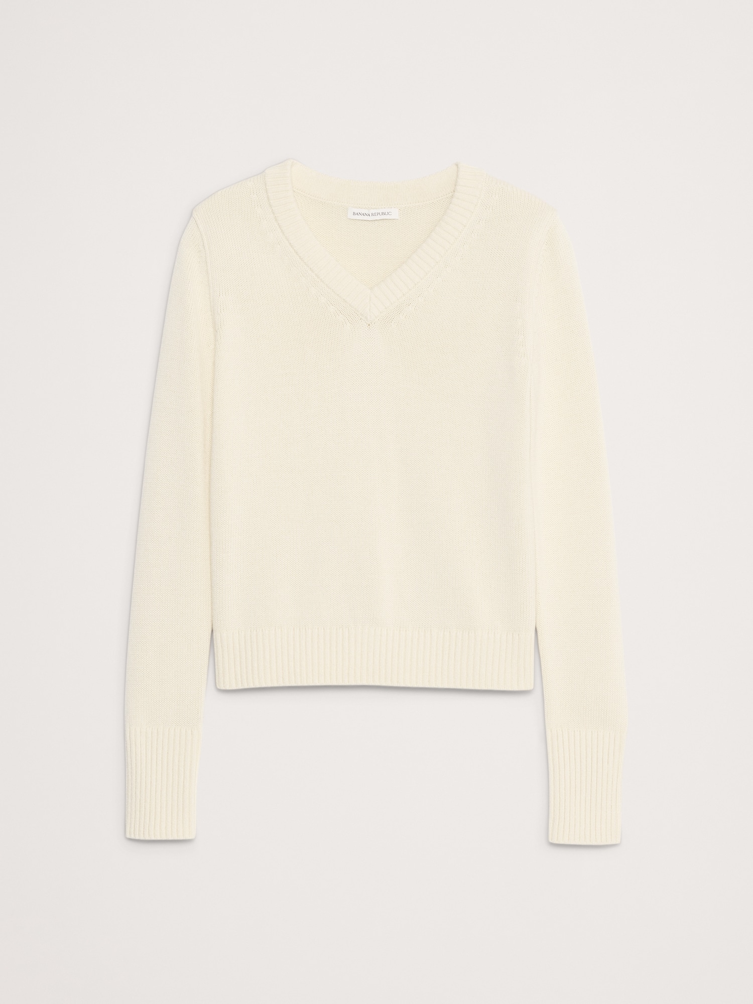 L'image numéro 5 présente Chandail à encolure en V en coton et soie Eversoft