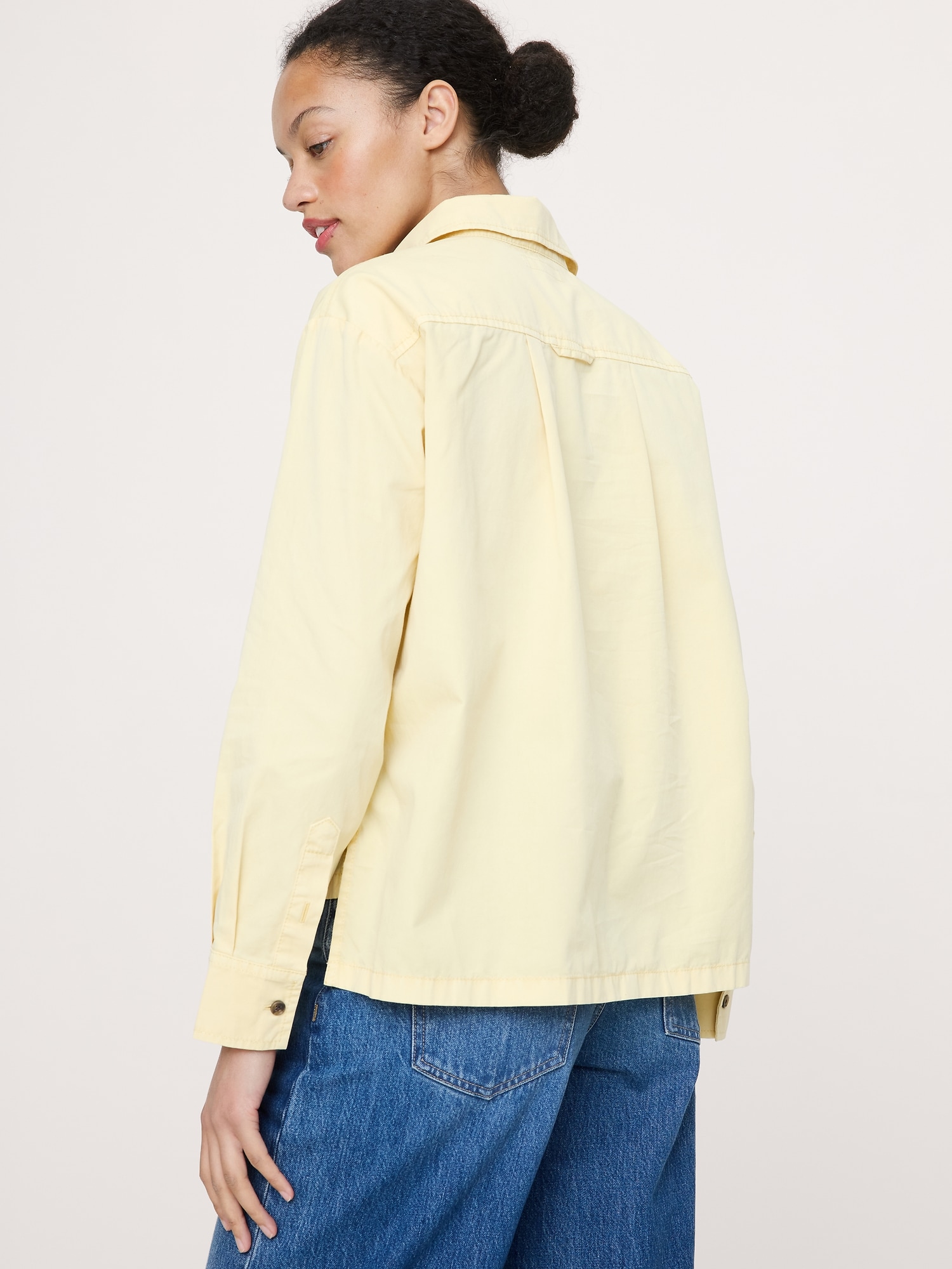 Image number 5 showing, Oversized Cotton Twill Popover Shirt