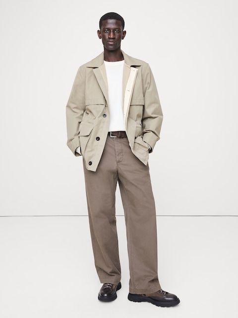 VESTE DE TRAVAIL EN COTON ET NYLON