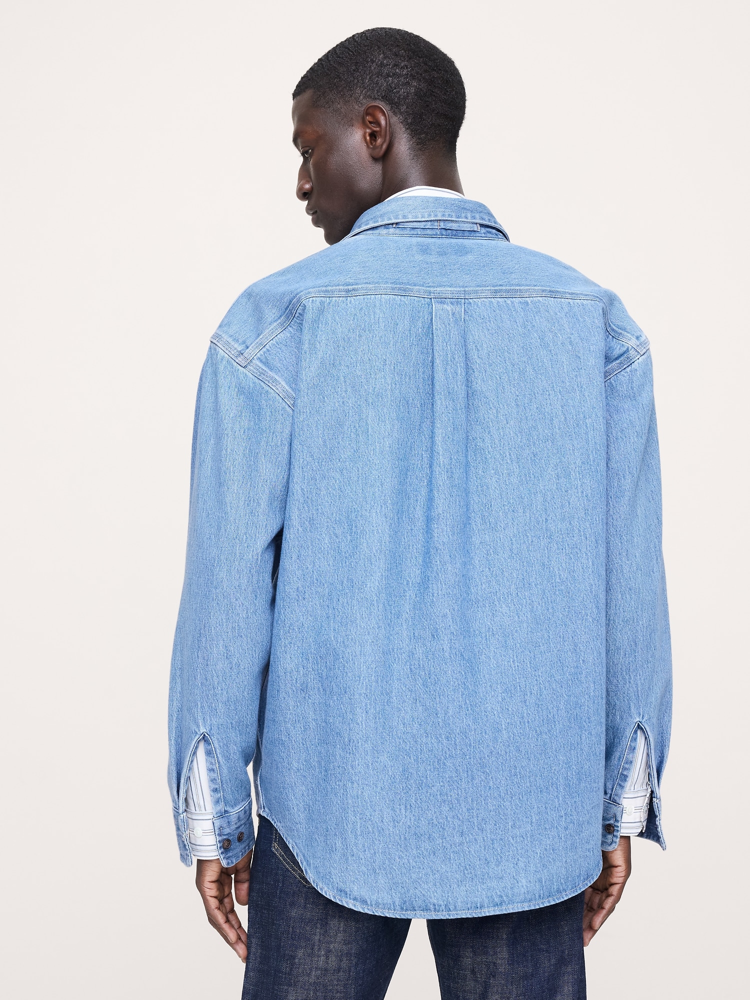 Image number 3 showing, Relaxed-Fit Denim Overshirt