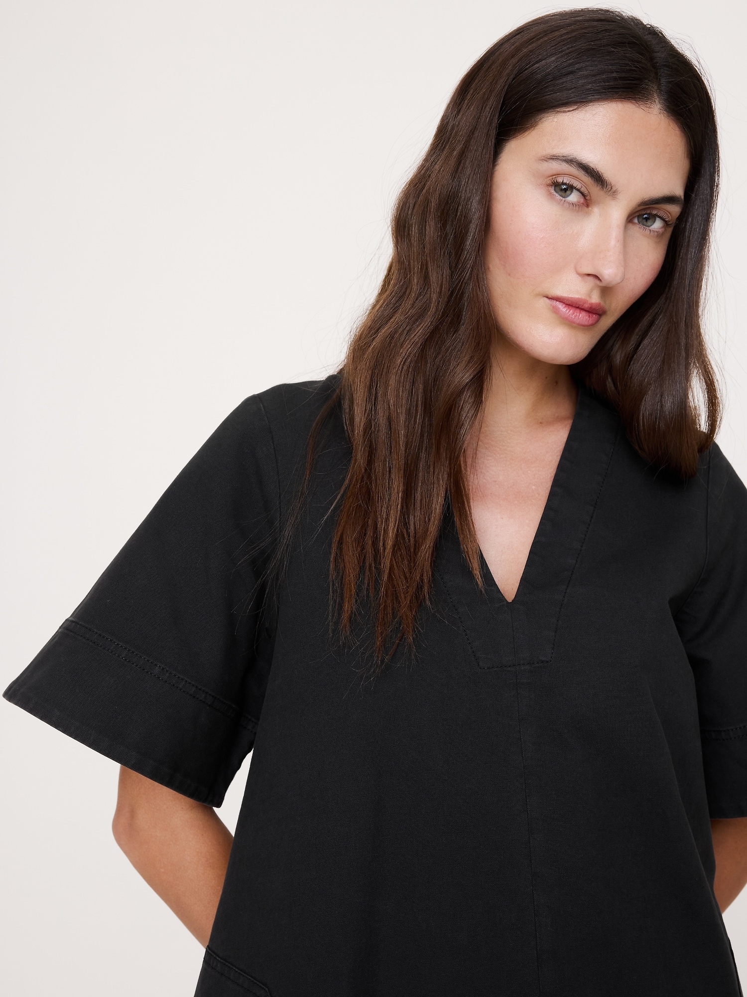 Image number 6 showing, Cotton Canvas Mini Dress