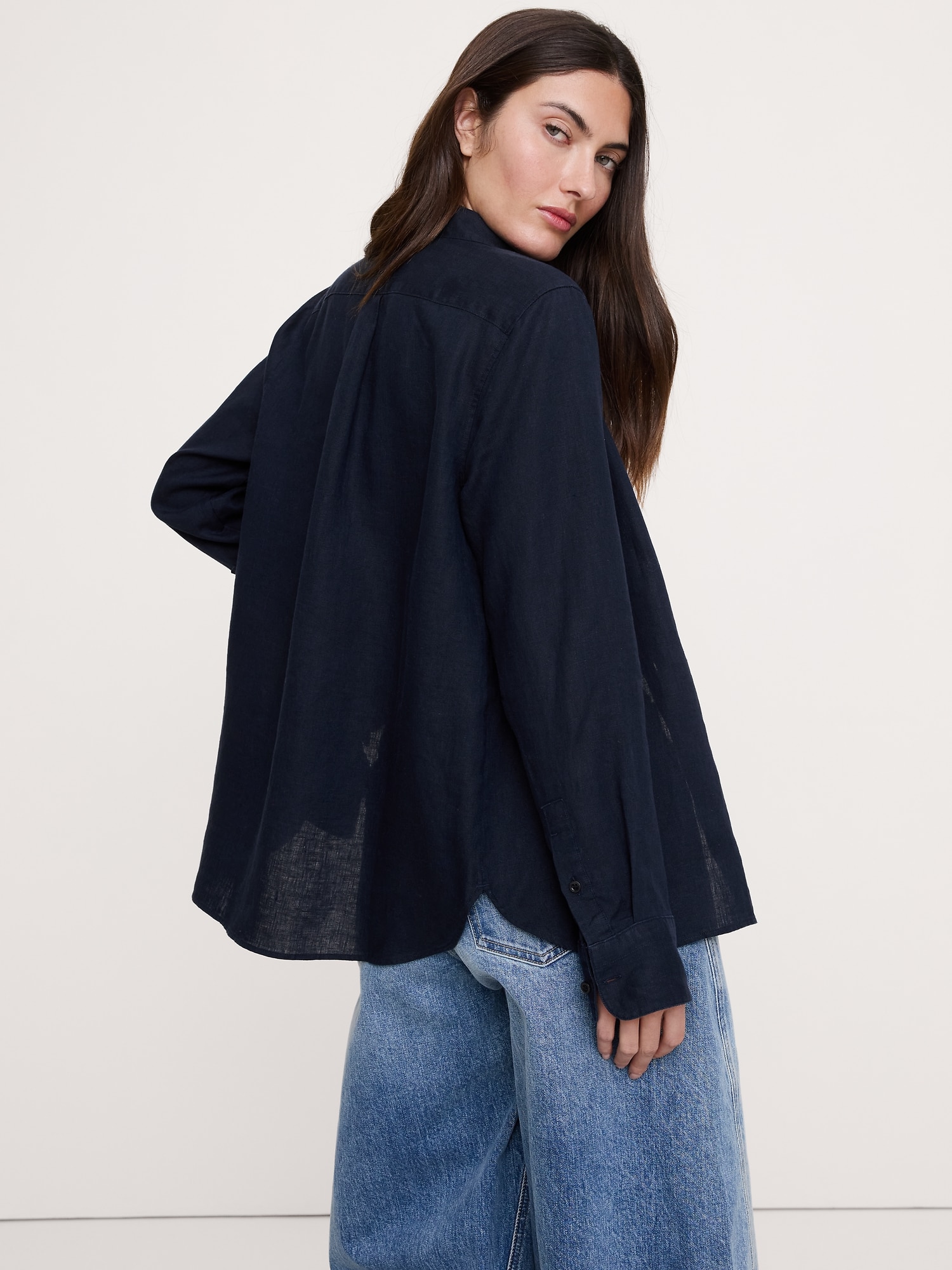 L'image numéro 3 présente Chemisier de tous les jours en lin