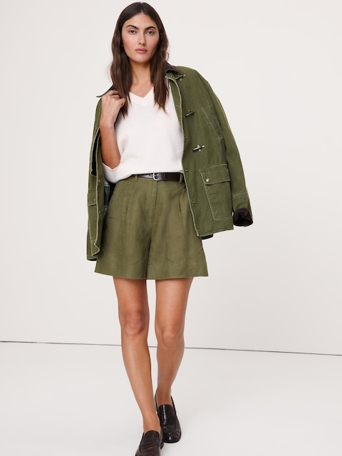 SHORT DE 10 CM EN LIN SOHO