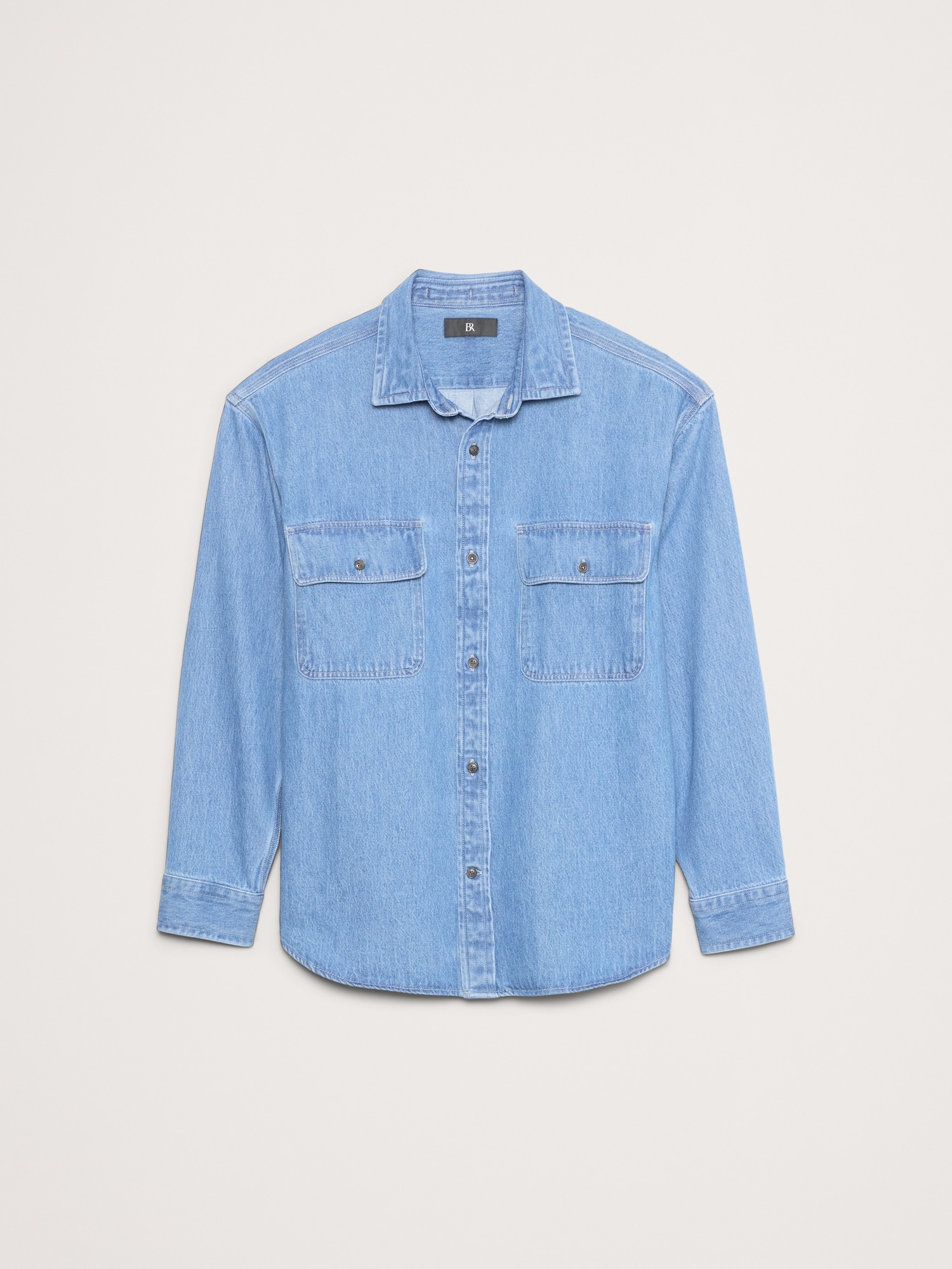 Image number 5 showing, Relaxed-Fit Denim Overshirt