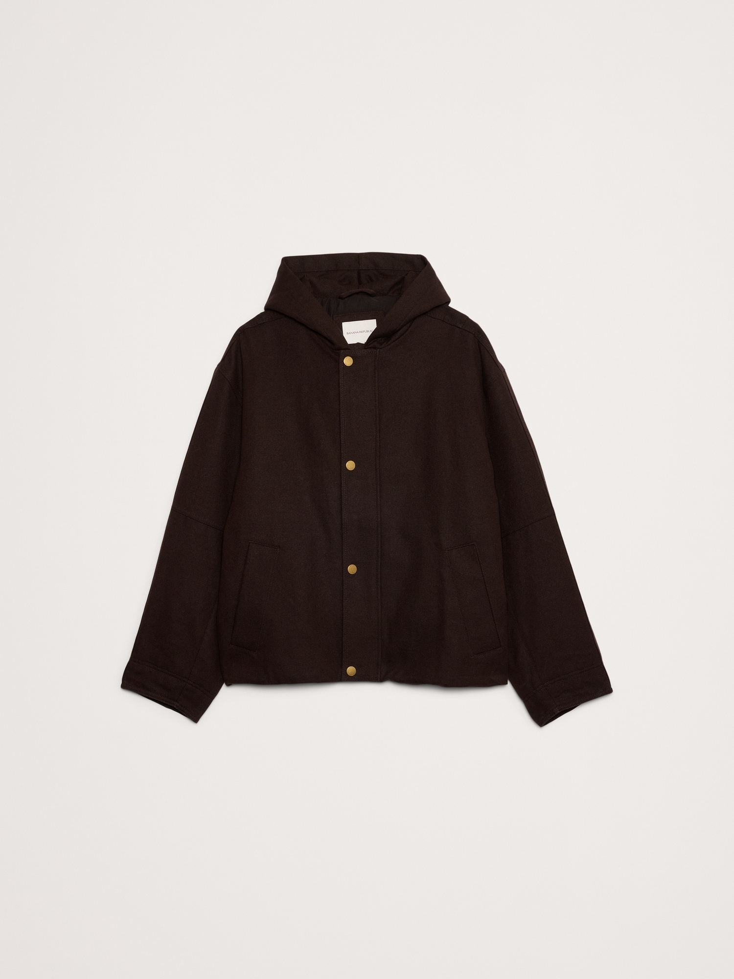 L'image numéro 5 présente Blouson d’aviateur isolé en toile de chanvre et de coton