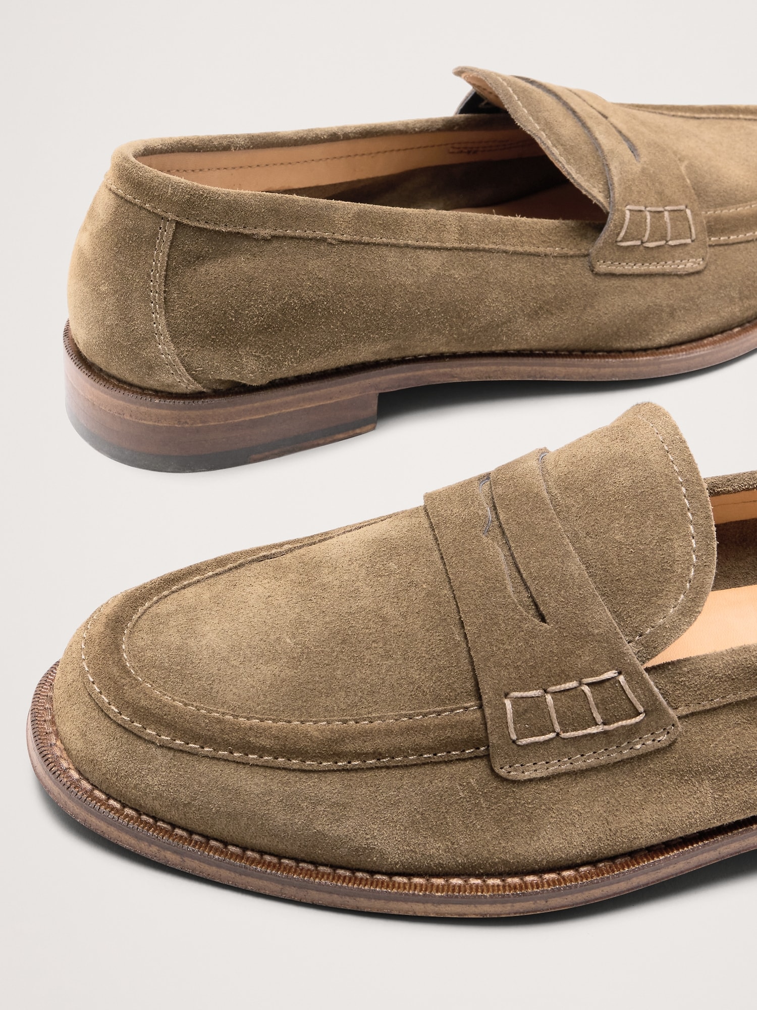 Image number 6 showing, Italian Suede Penny Loafer