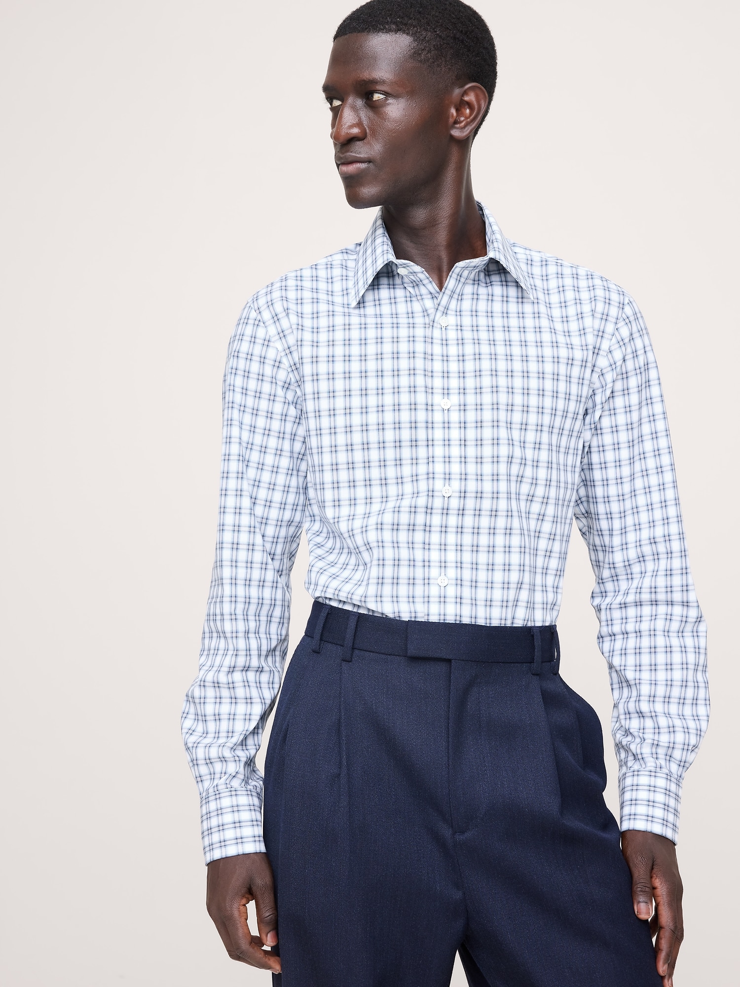 Slim-Fit Wrinkle-Resistant Dress Shirt