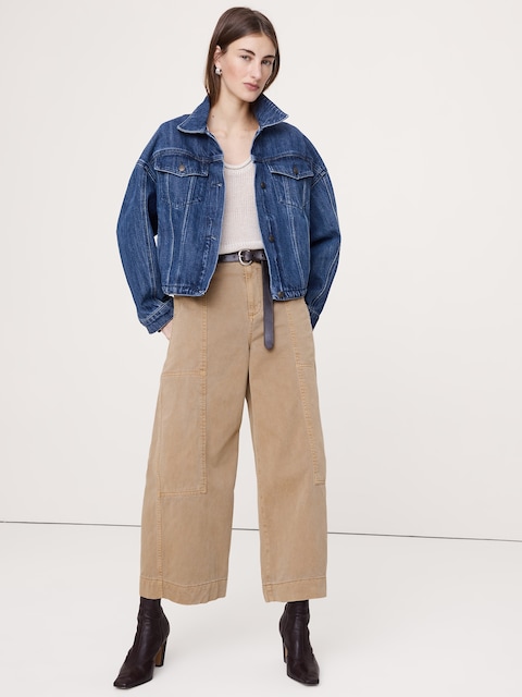 VESTE SURDIMENSIONNÉE EN DENIM