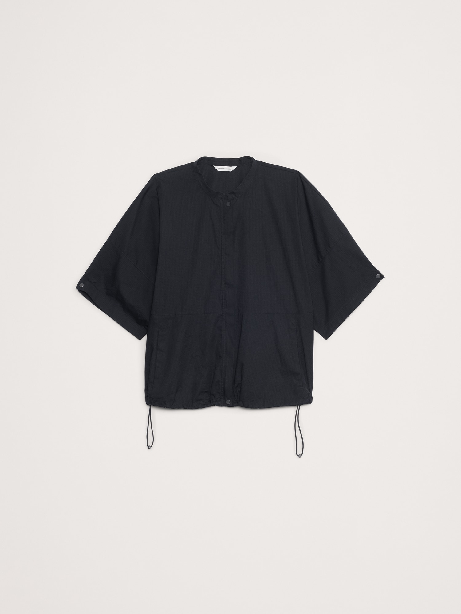 L'image numéro 4 présente Haut en coton extensible à manches bouffantes