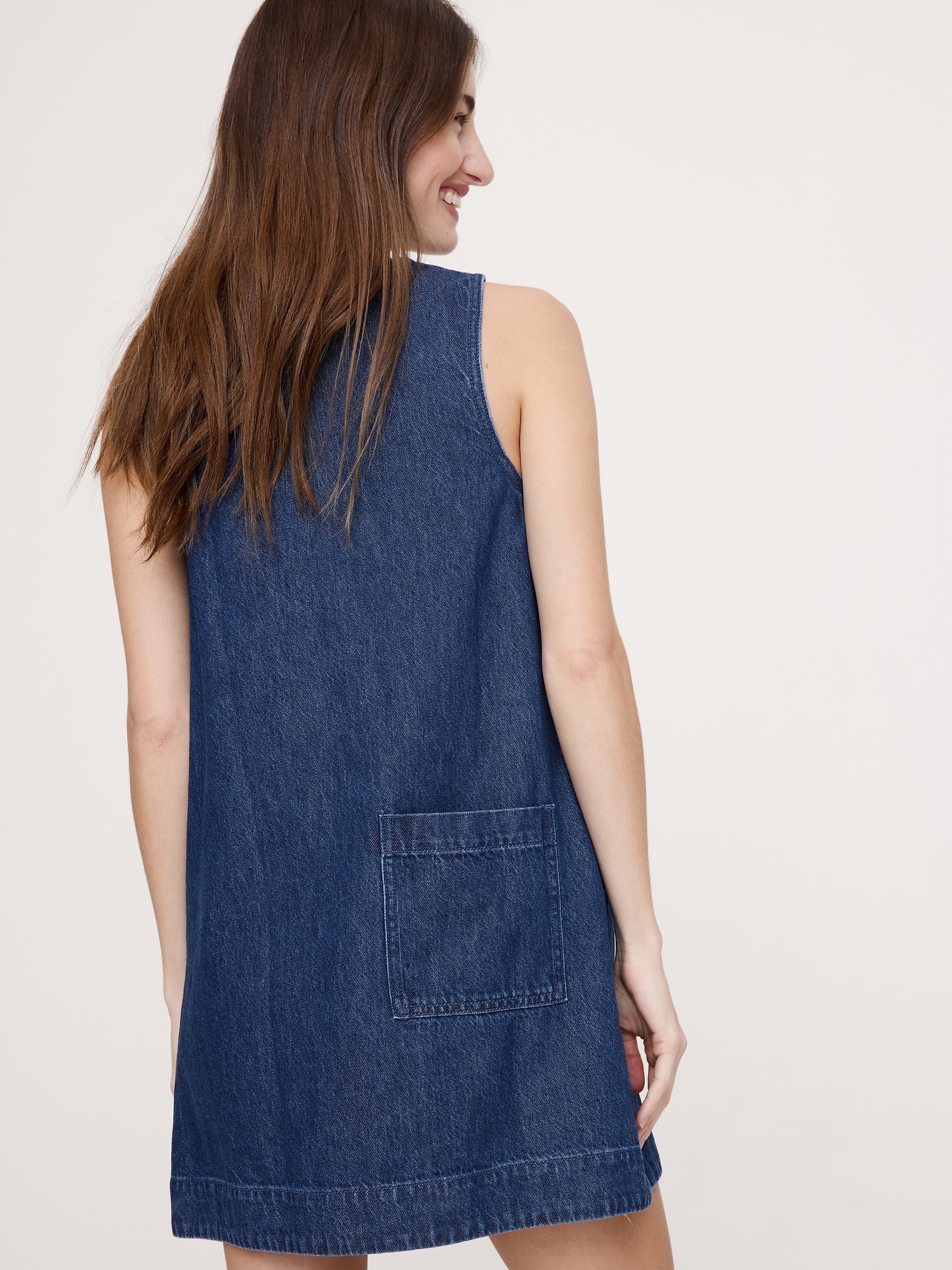 Image number 3 showing, Denim Shift Dress