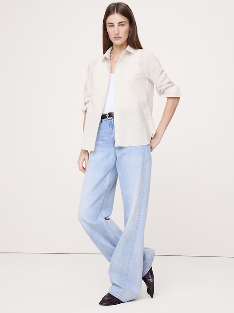 CHEMISE DE TOUS LES JOURS EN COTON GAUFRÉ