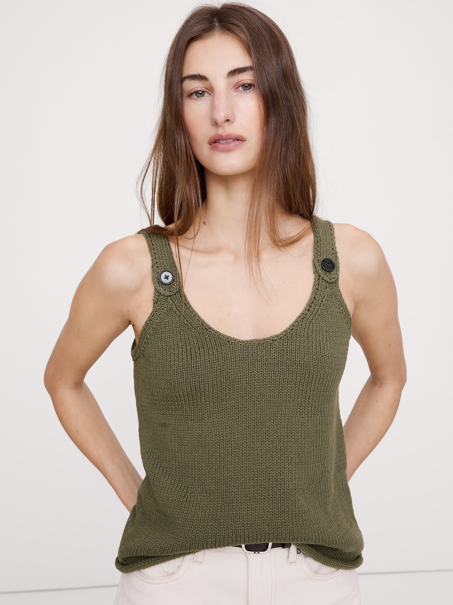 CAMISOLE À ENCOLURE DÉGAGÉE EN COTON